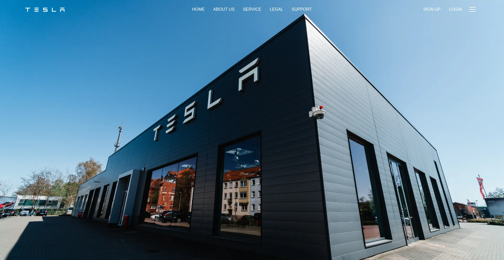 Website screenshot of Tespacex.com
