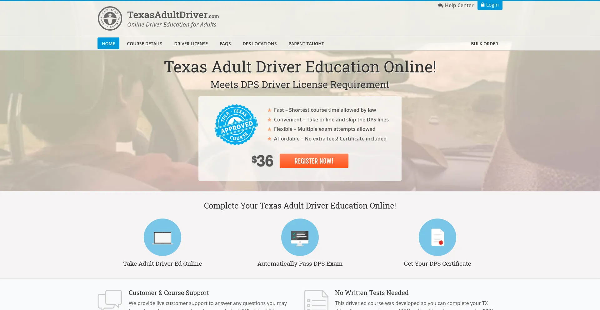 Texasadultdriver.com é Seguro e Confiável?