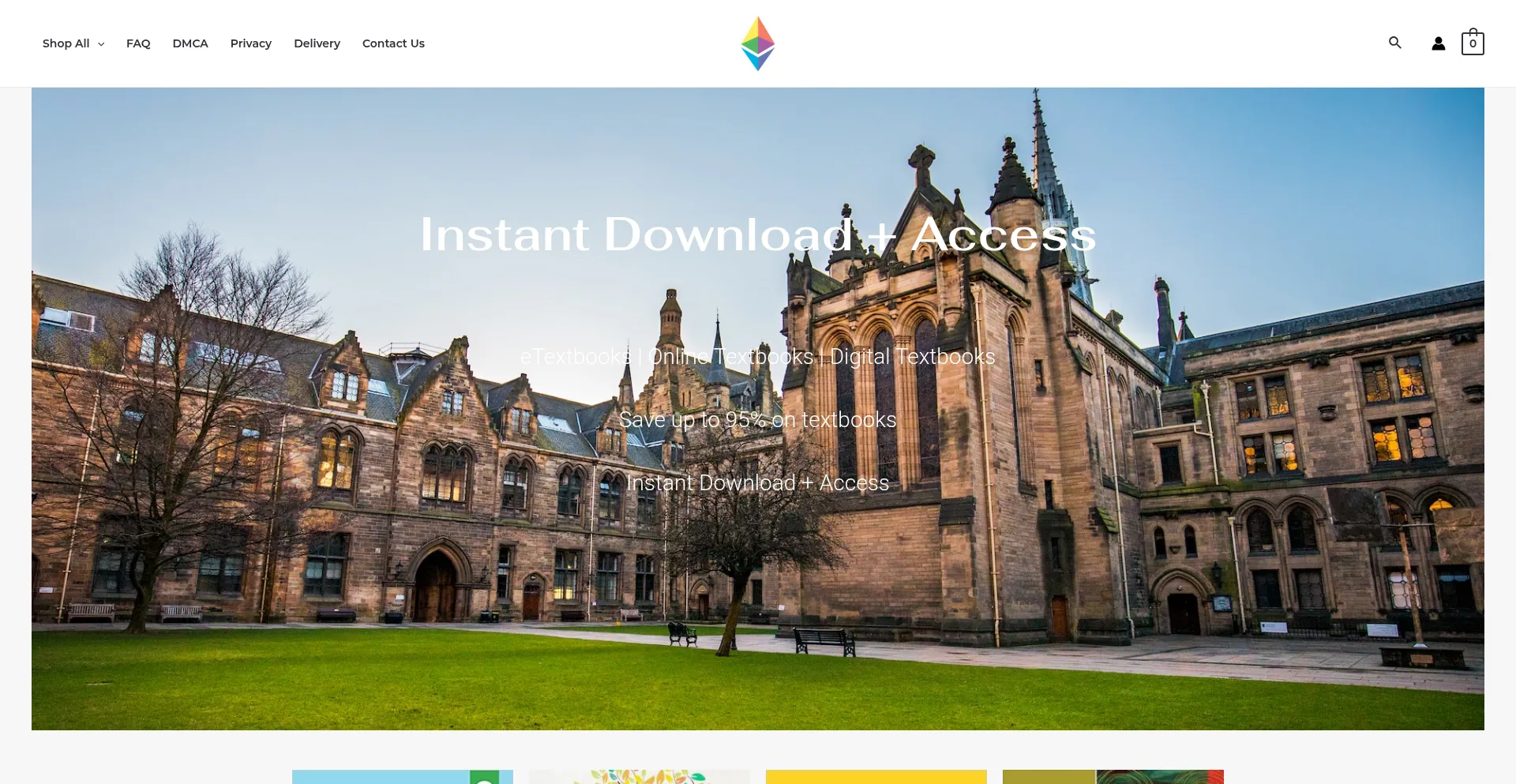 Website screenshot of Textook.com