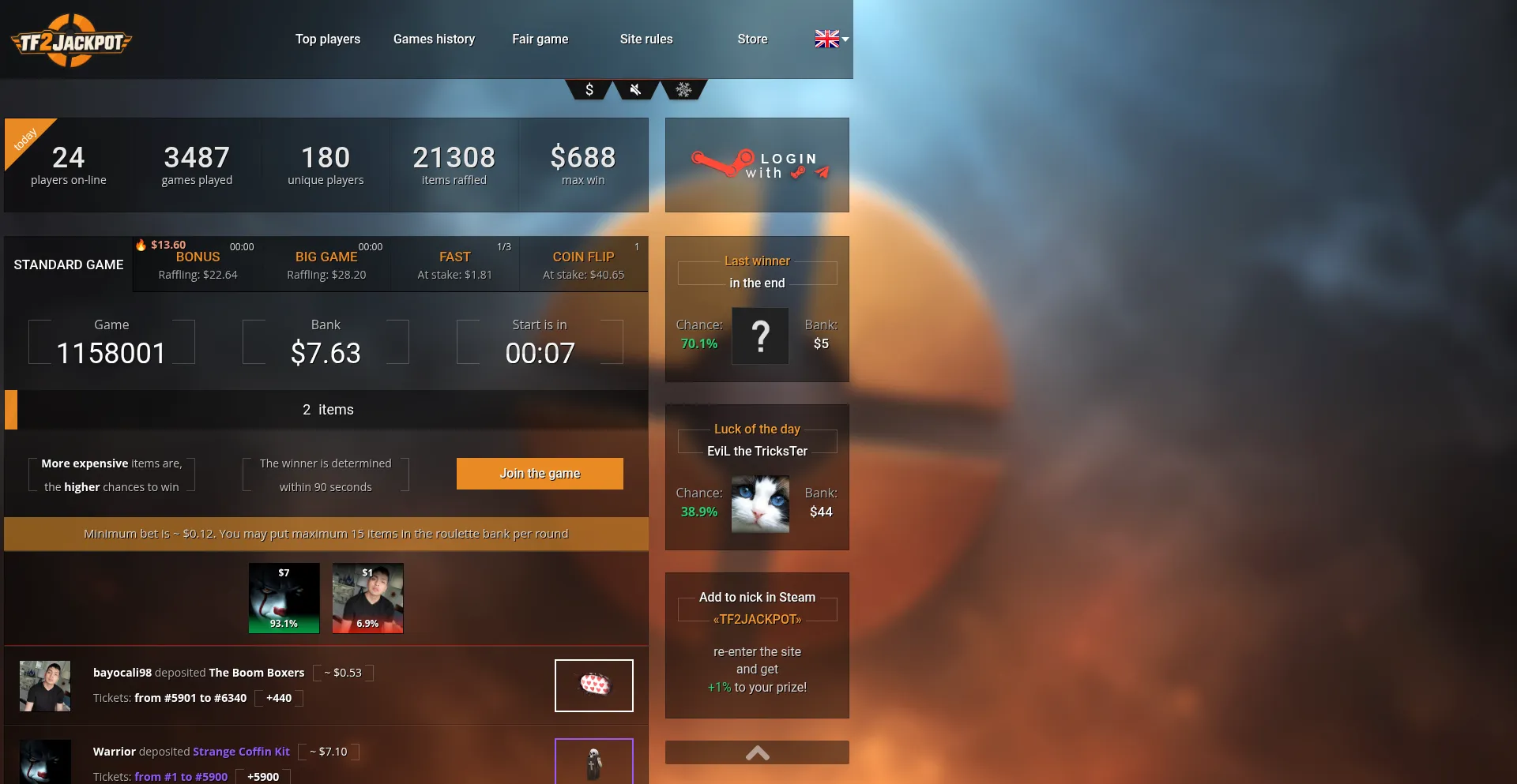 Tf2jackpot.com