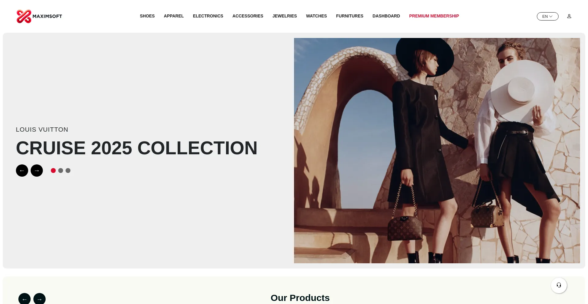 Website screenshot of The-maximsoft.com