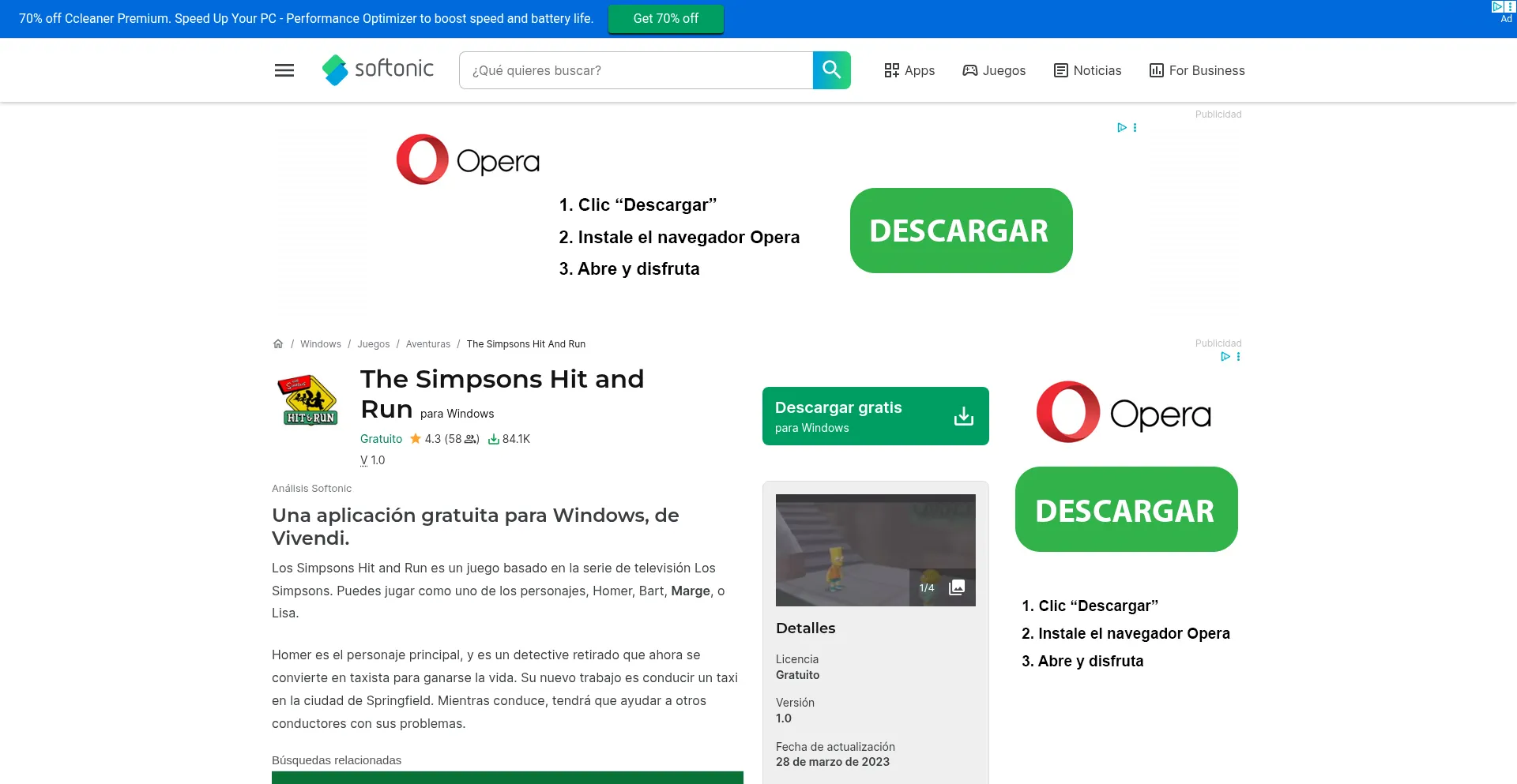 The-simpsons-hit-and-run.softonic.com é Seguro e Confiável?