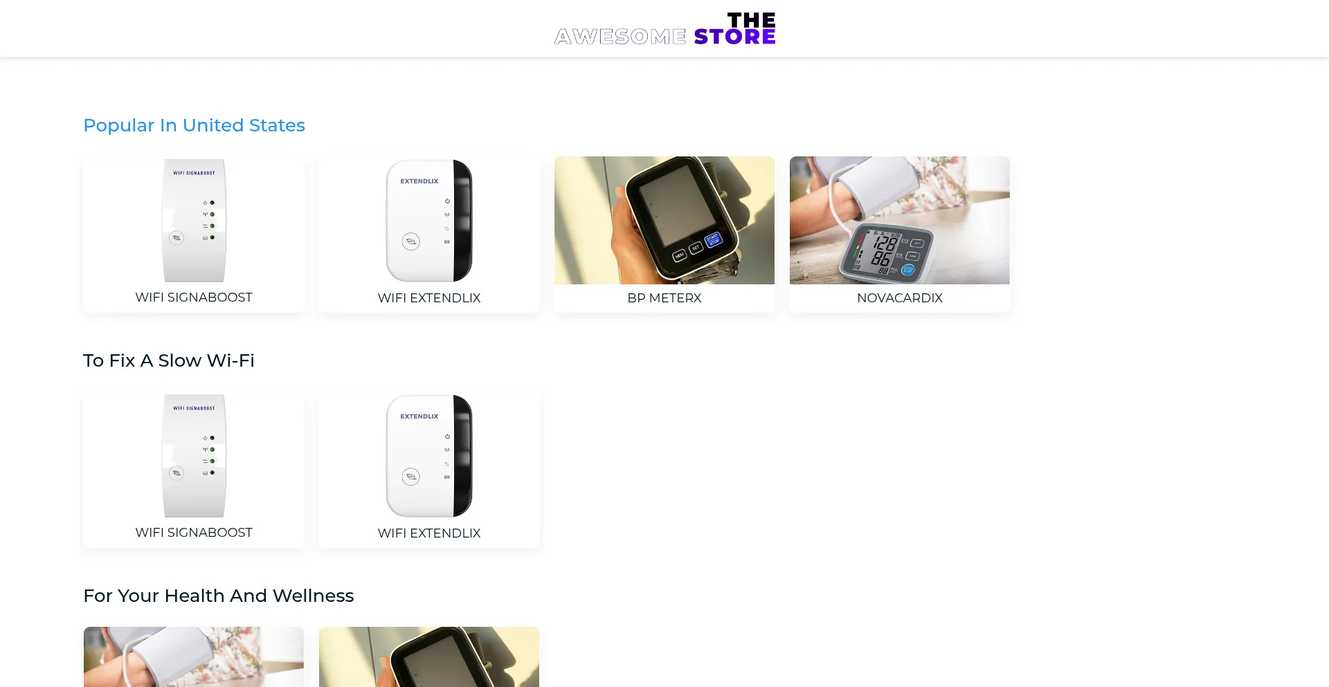 Website screenshot of Theawesome.com