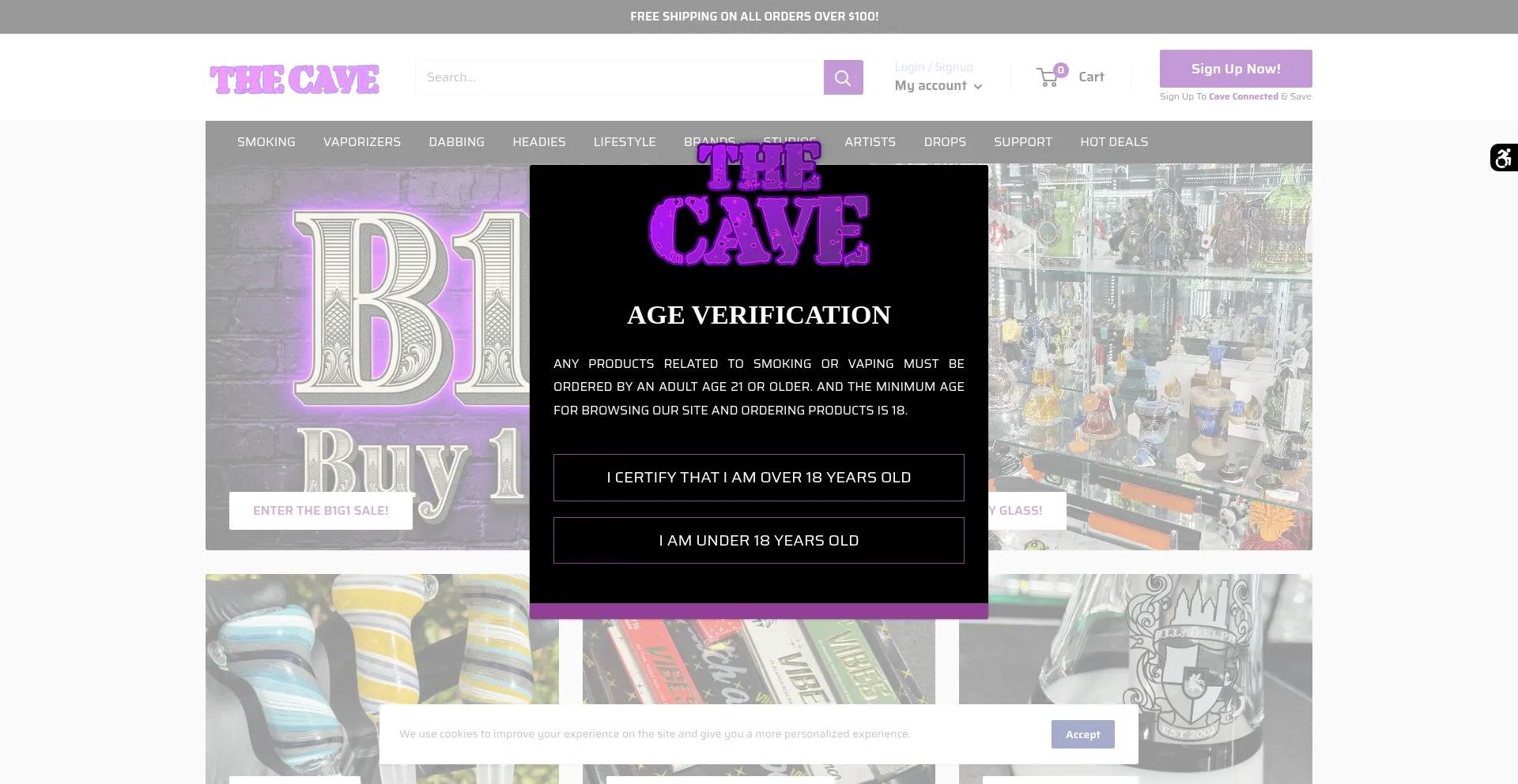 Thecavesmokeshop.com