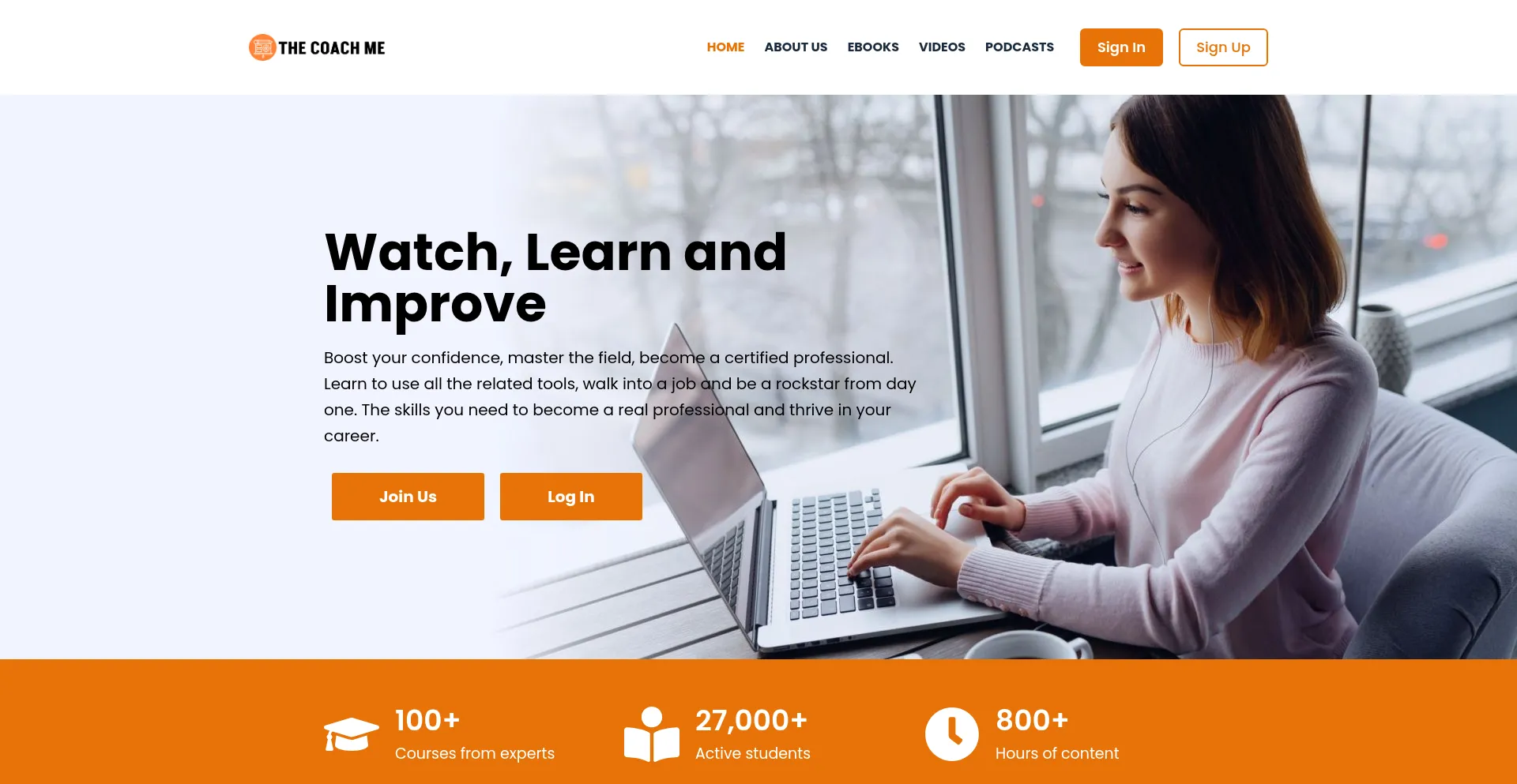 Website screenshot of Thecoachme.com
