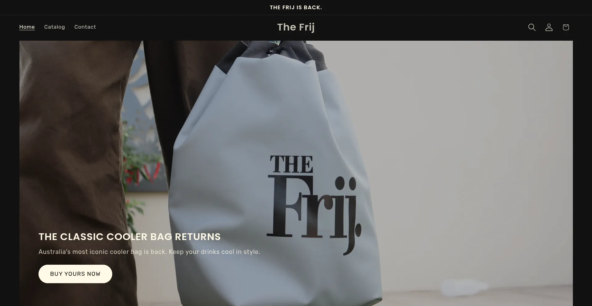 Thefrij.myshopify.com Screenshot