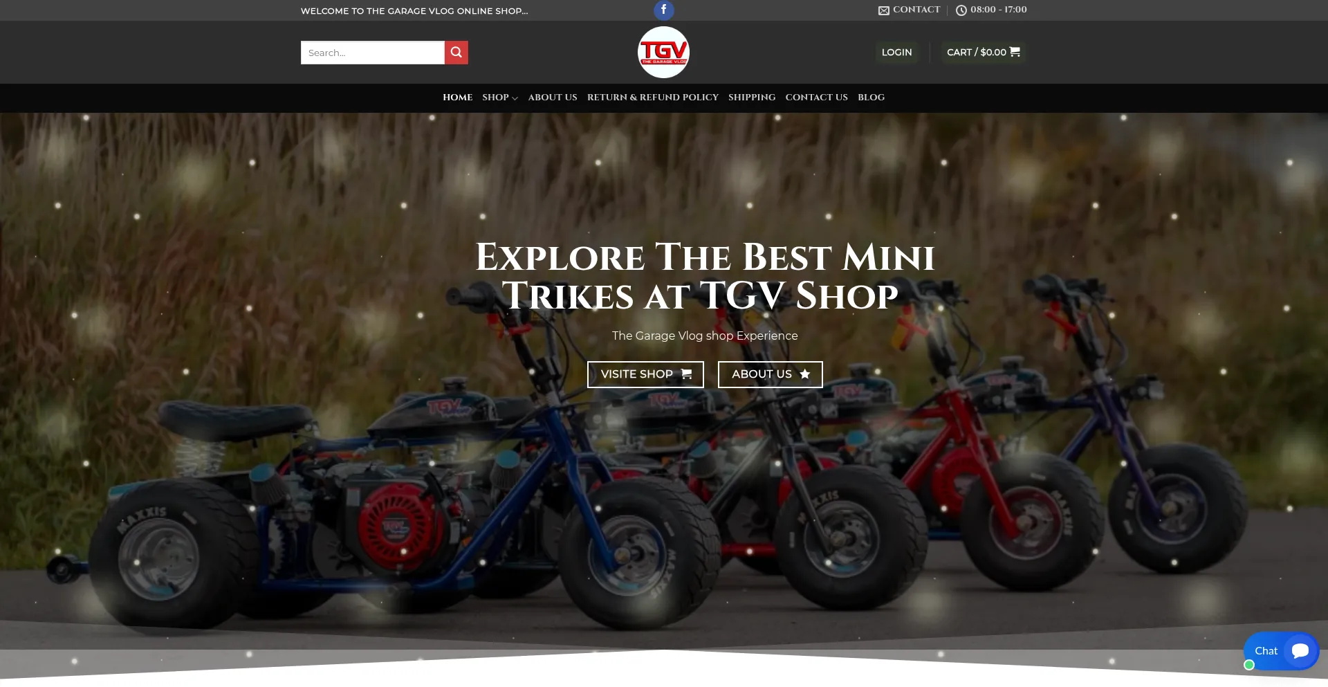 Thegaragevlogshop.com Screenshot