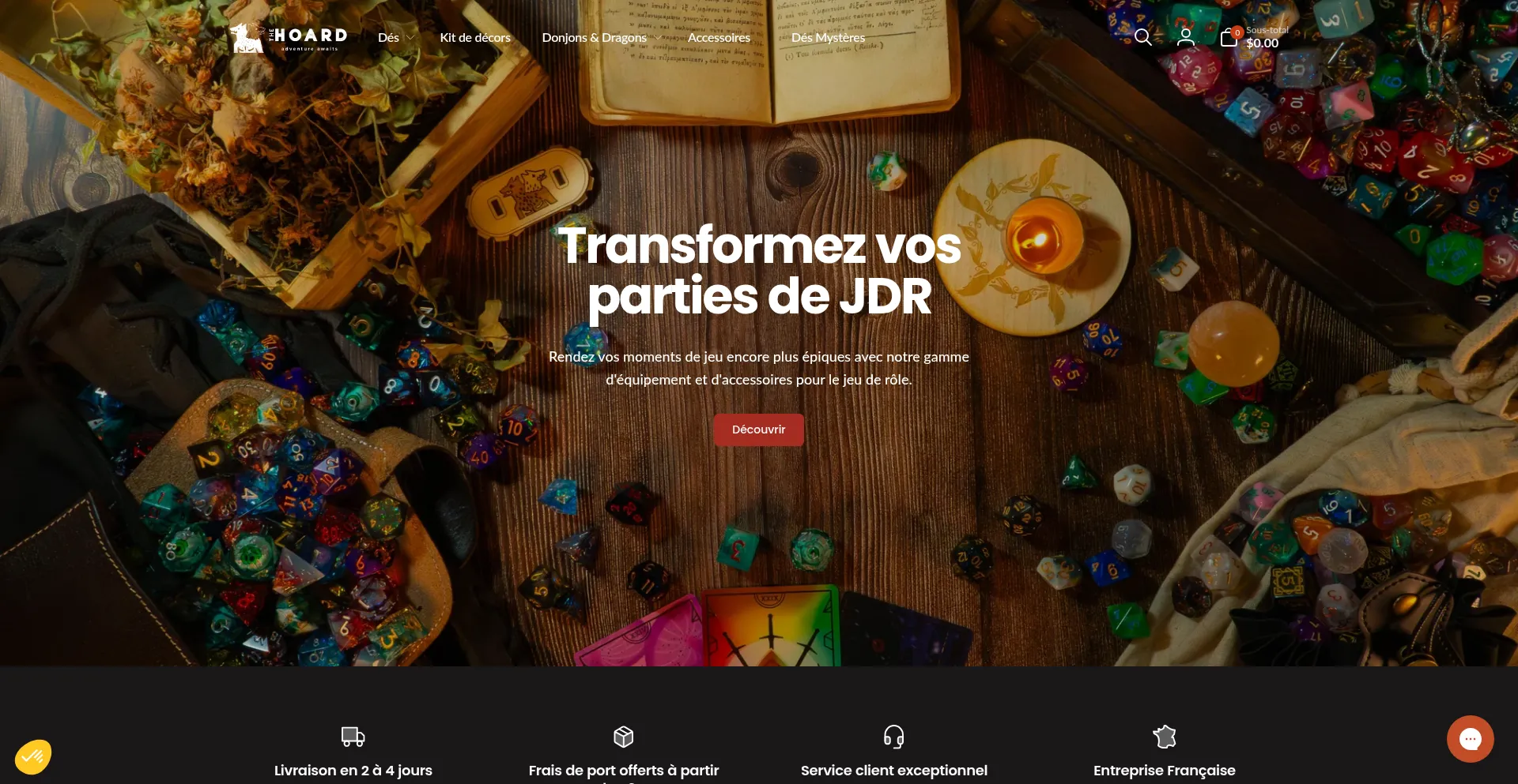Website screenshot of Thehoard.co