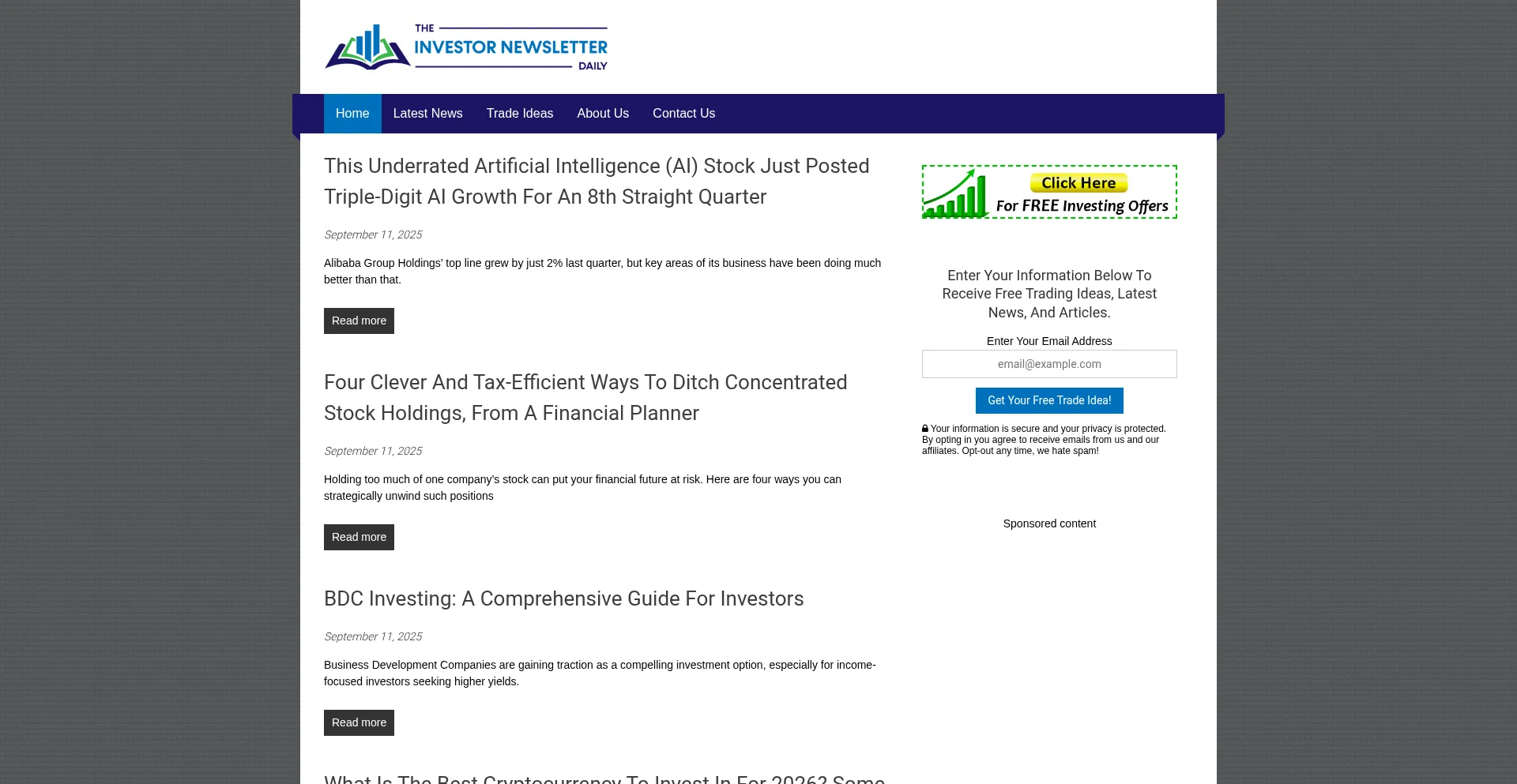 Theinvestornewsletterdaily.com é Seguro e Confiável?