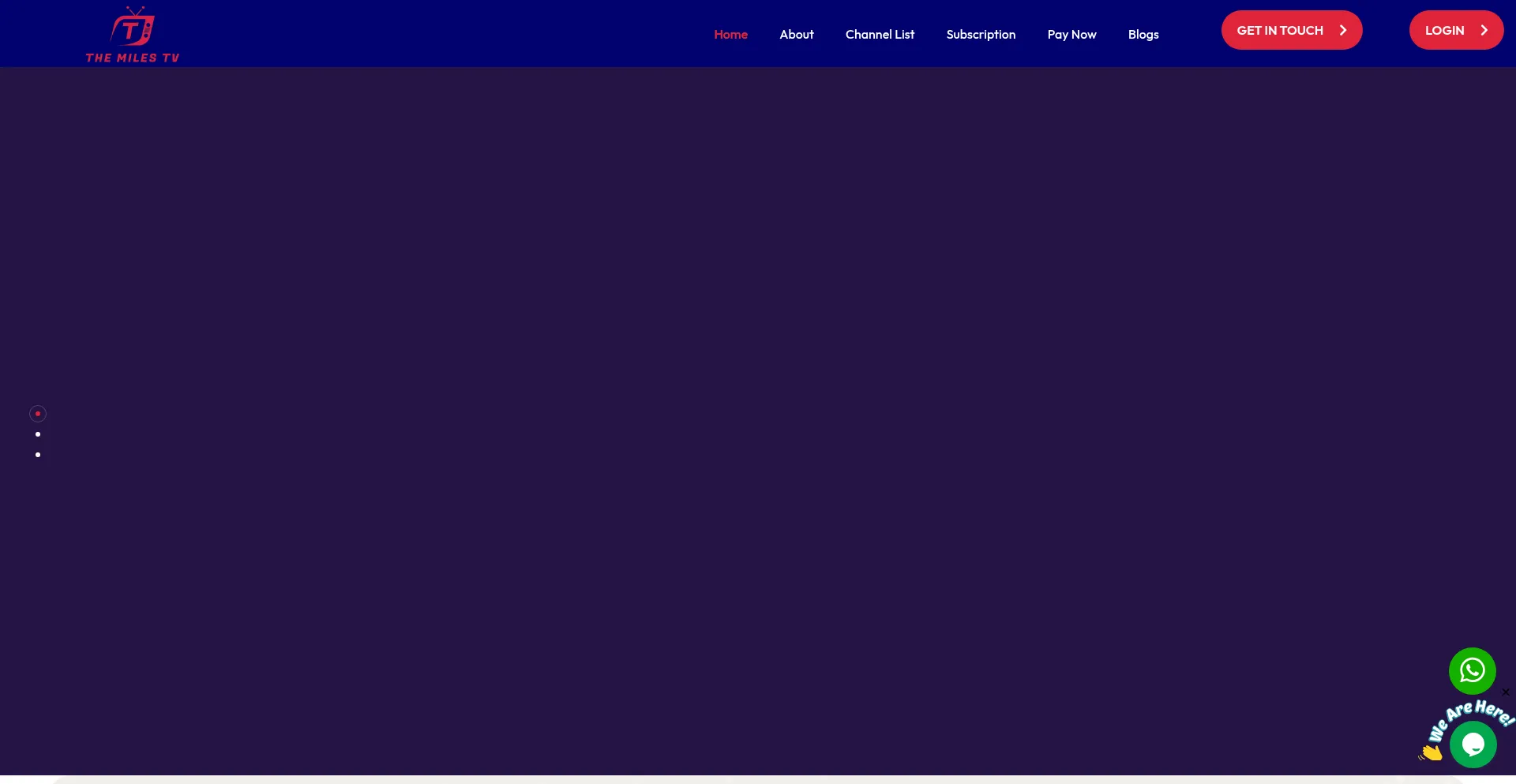 Themilestv.com Screenshot