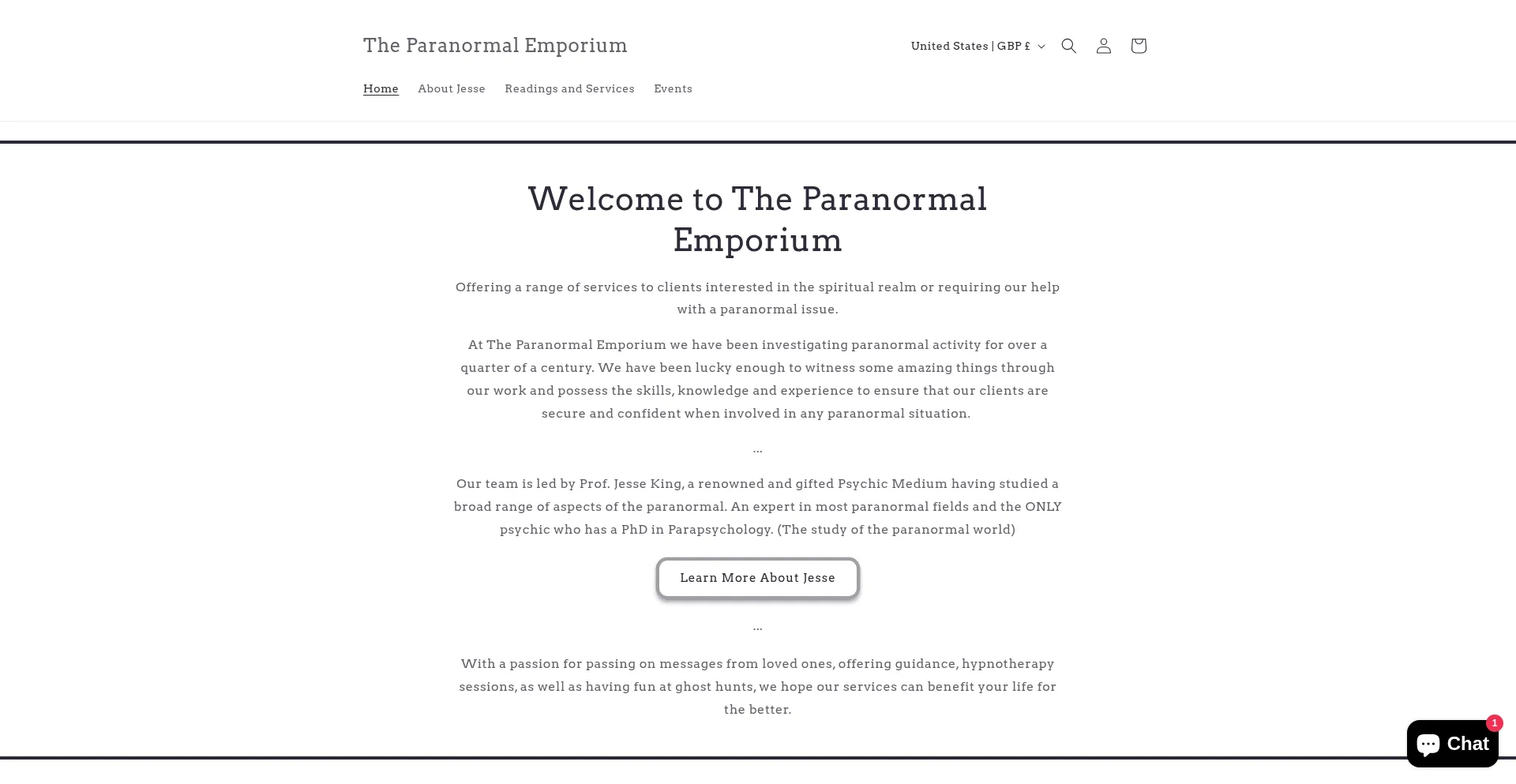 Theparanormalemporium.com