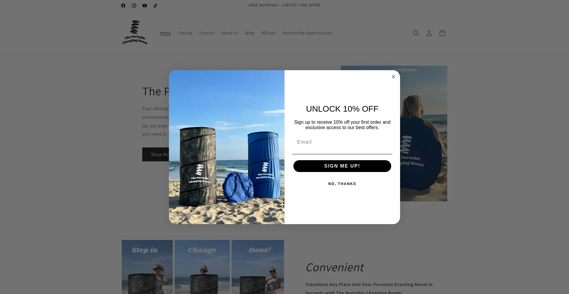 Theportablechangingroom.com