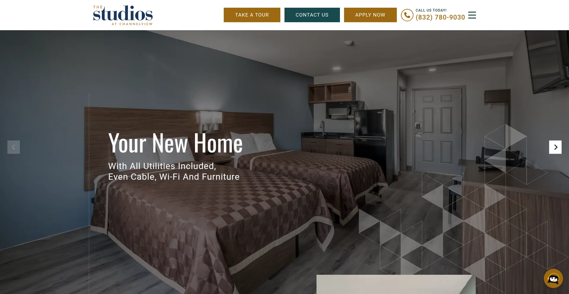 Website screenshot of Thestudiosatchannelview.com