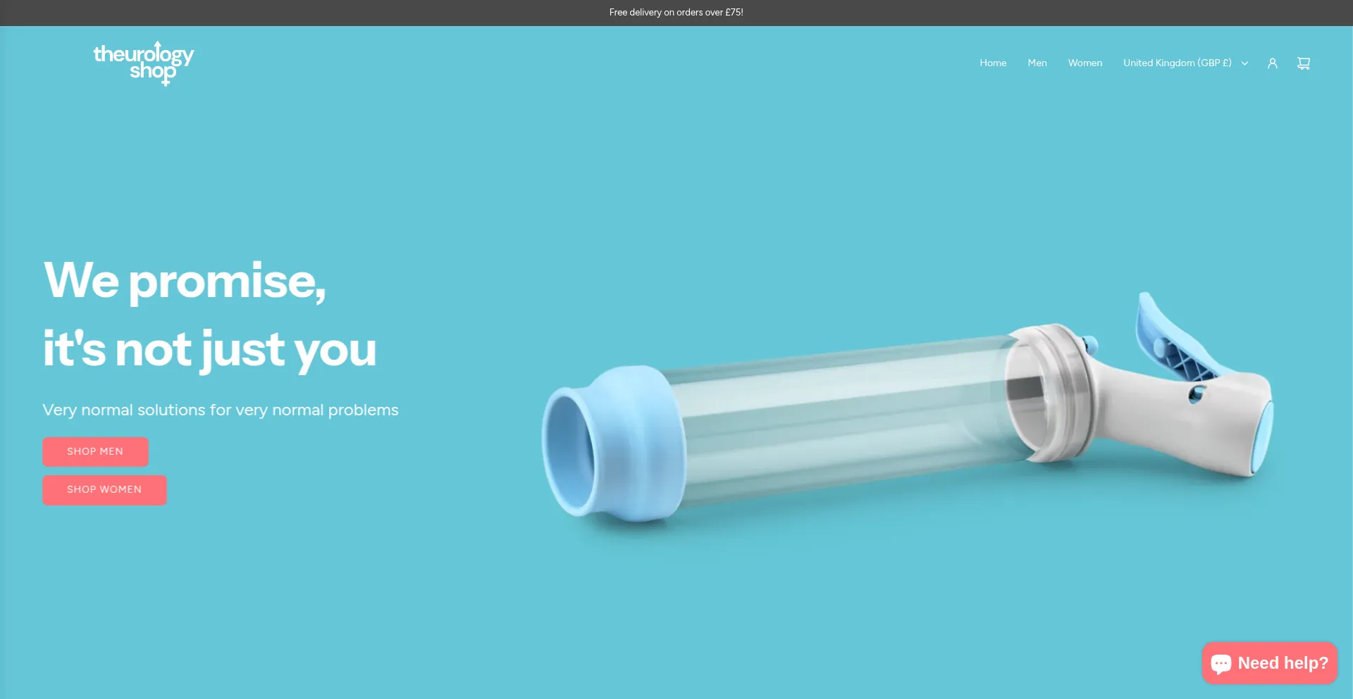 Theurologyshop.co.uk Screenshot