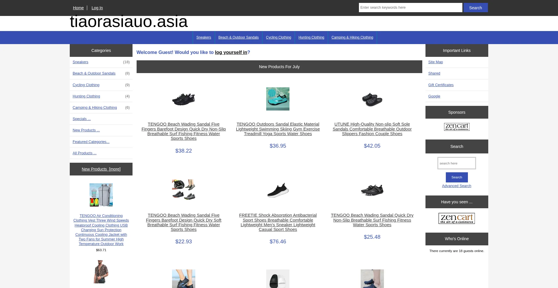Website screenshot of Tiaorasiauo.asia