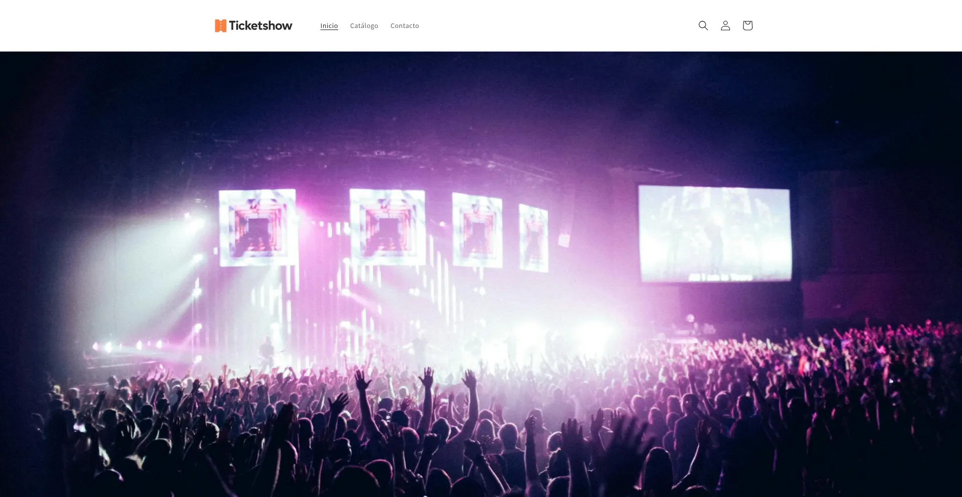 Website screenshot of Ticketshow.com.mx