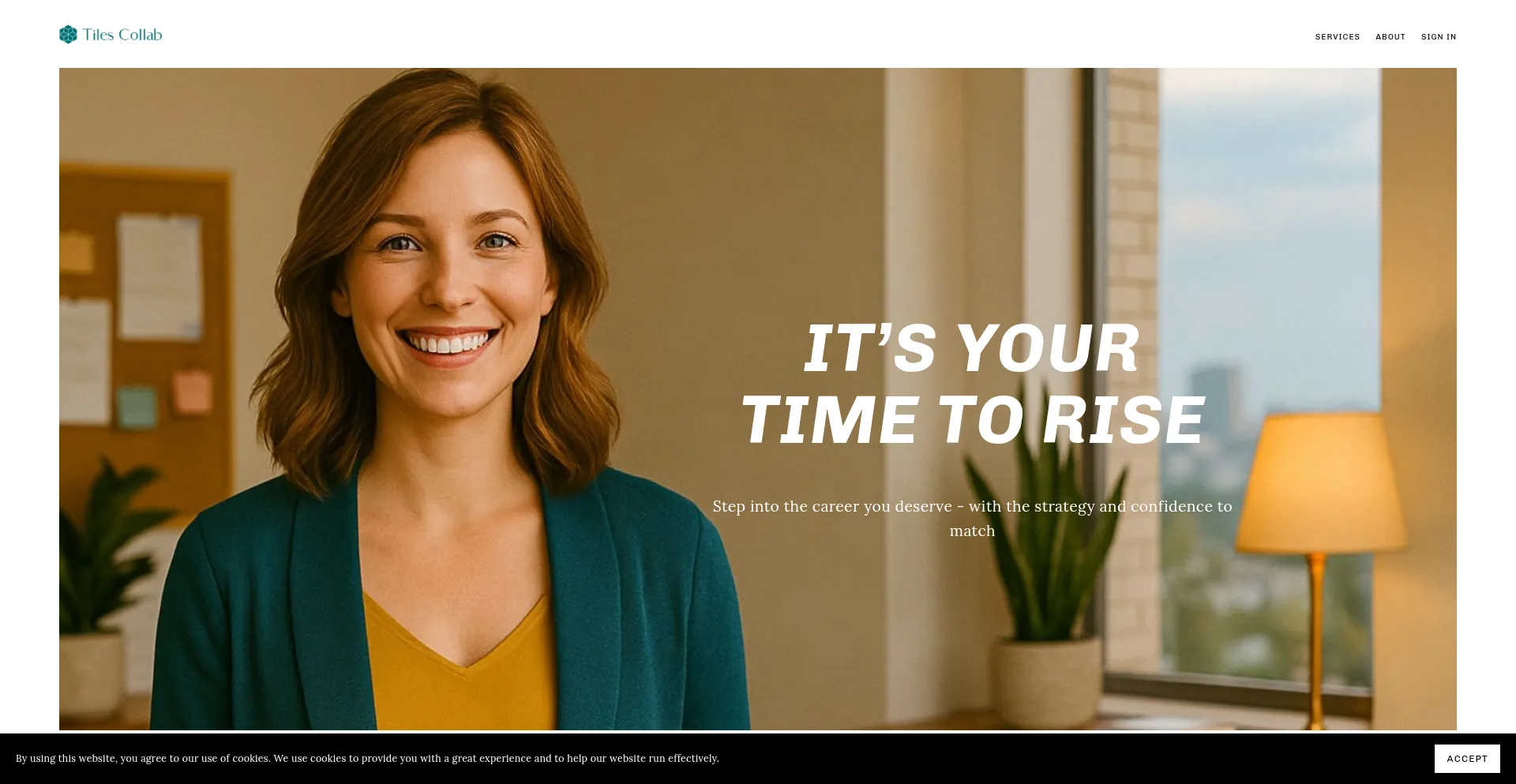 Website screenshot of Tilescollab.com