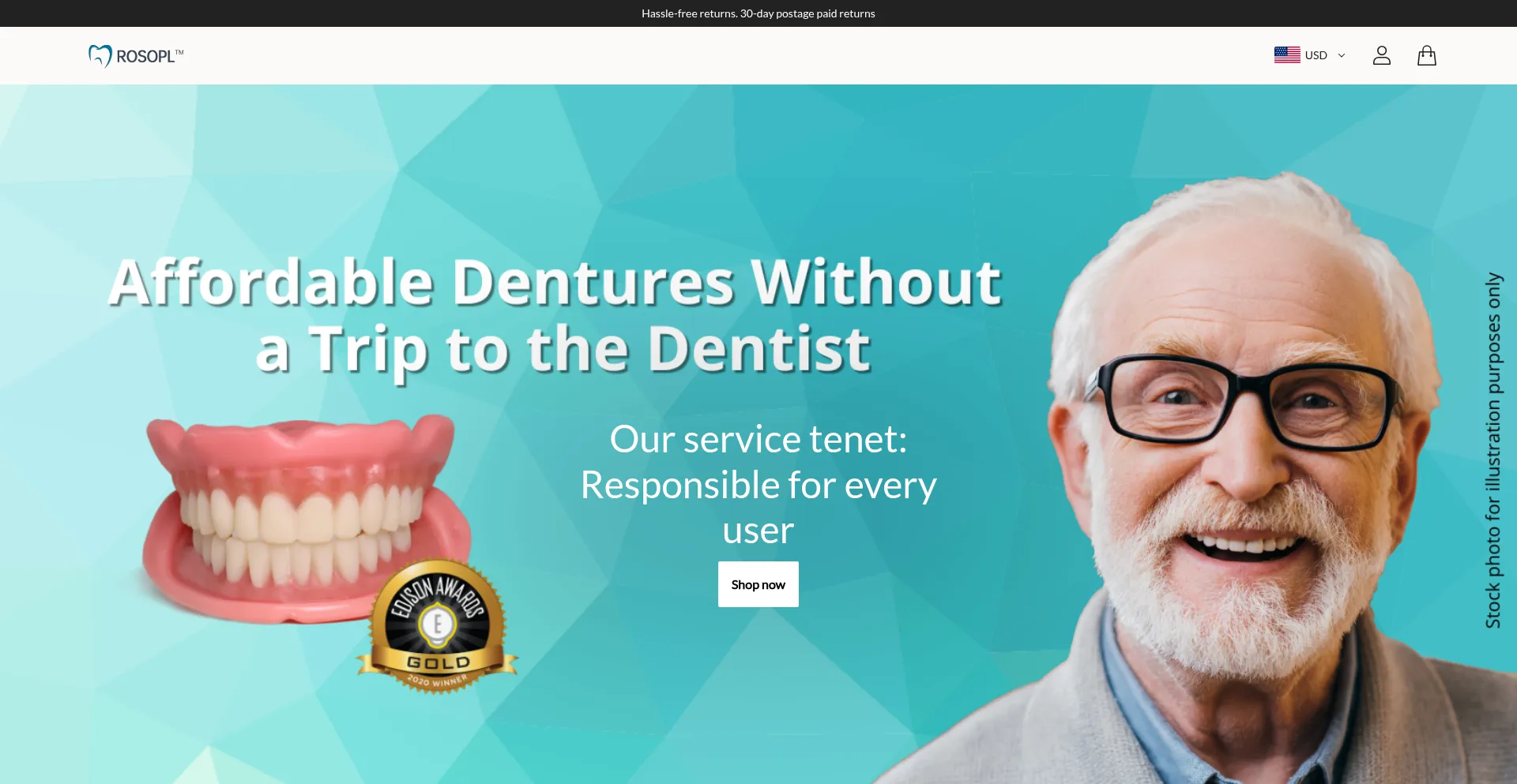 Website screenshot of Tilvet.shop