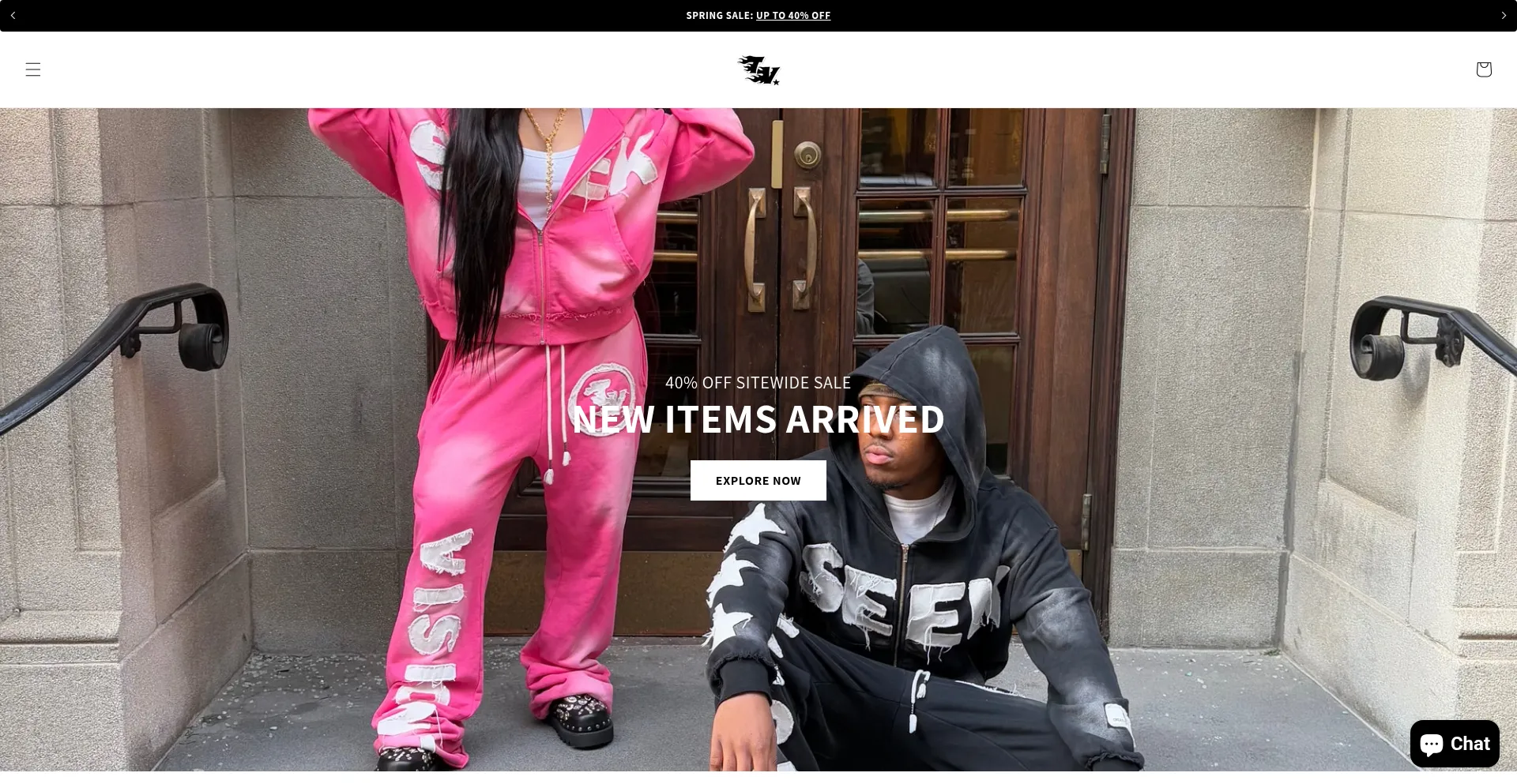 Website screenshot of Timeloopvisionz.store