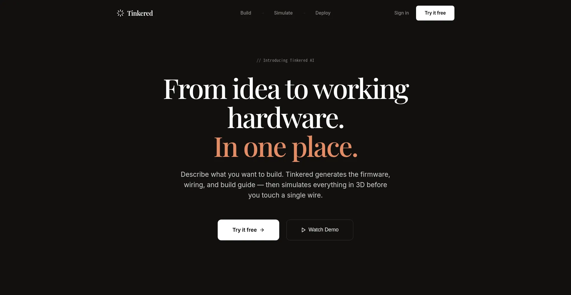 Tinkered.ai