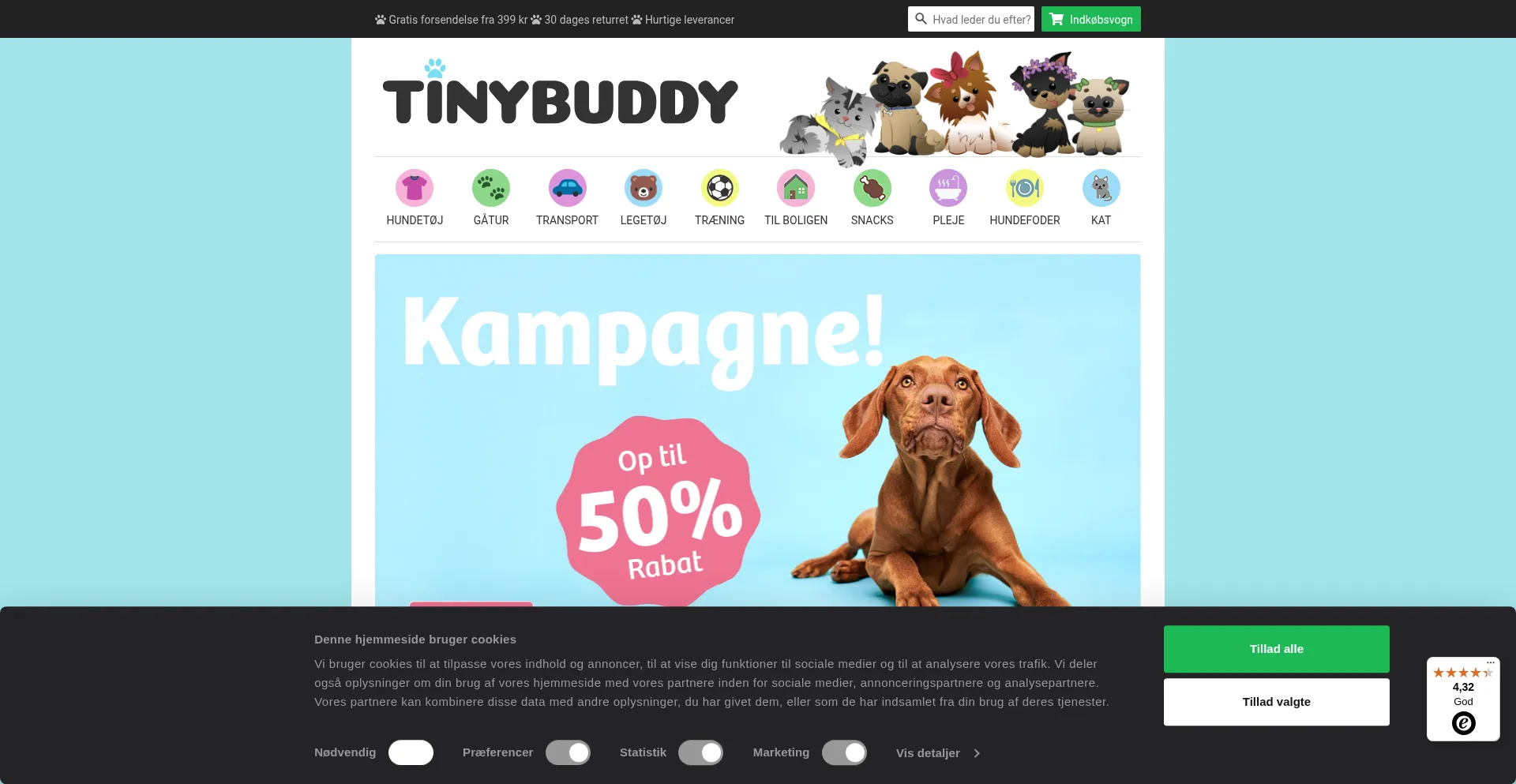 Tinybuddy.dk Screenshot