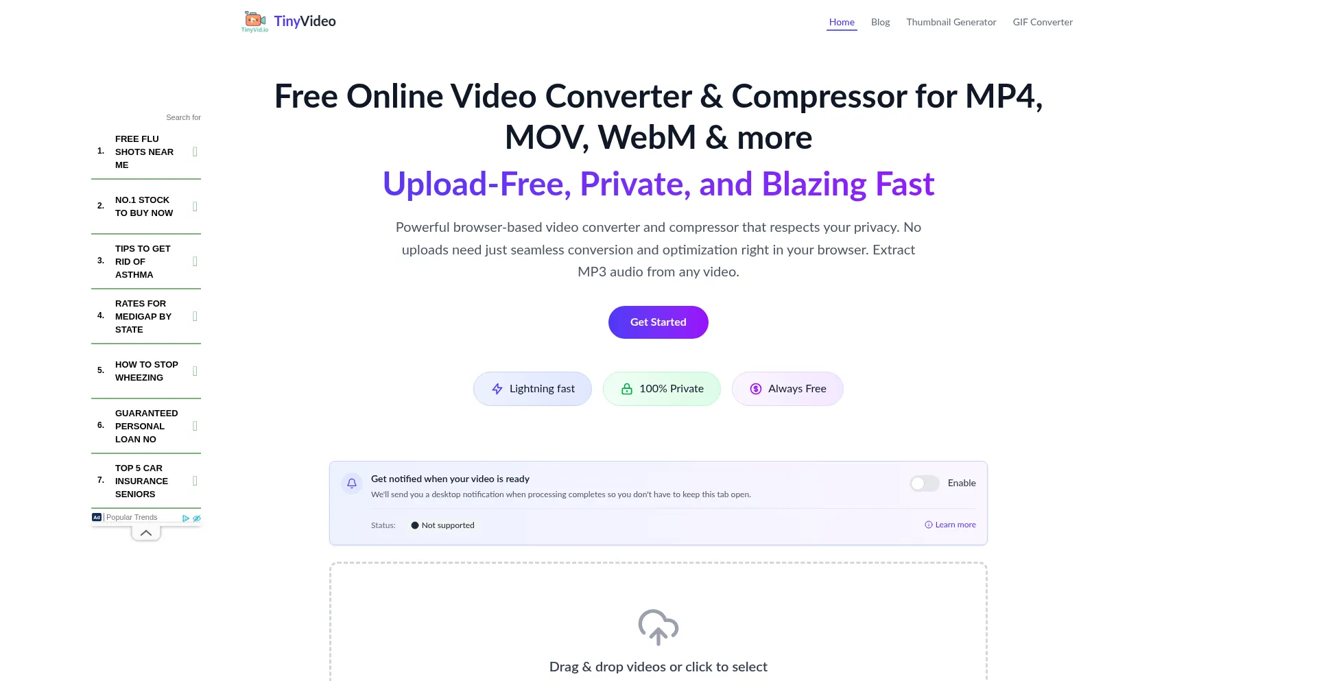Tinyvid.io é Seguro e Confiável?