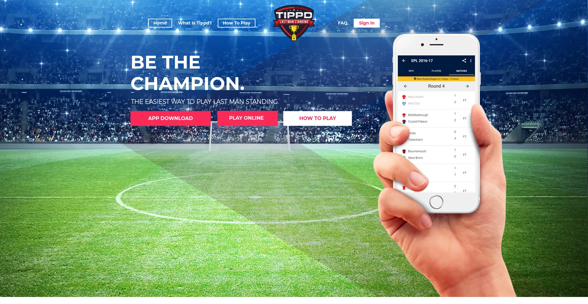 Website screenshot of Tippd.co