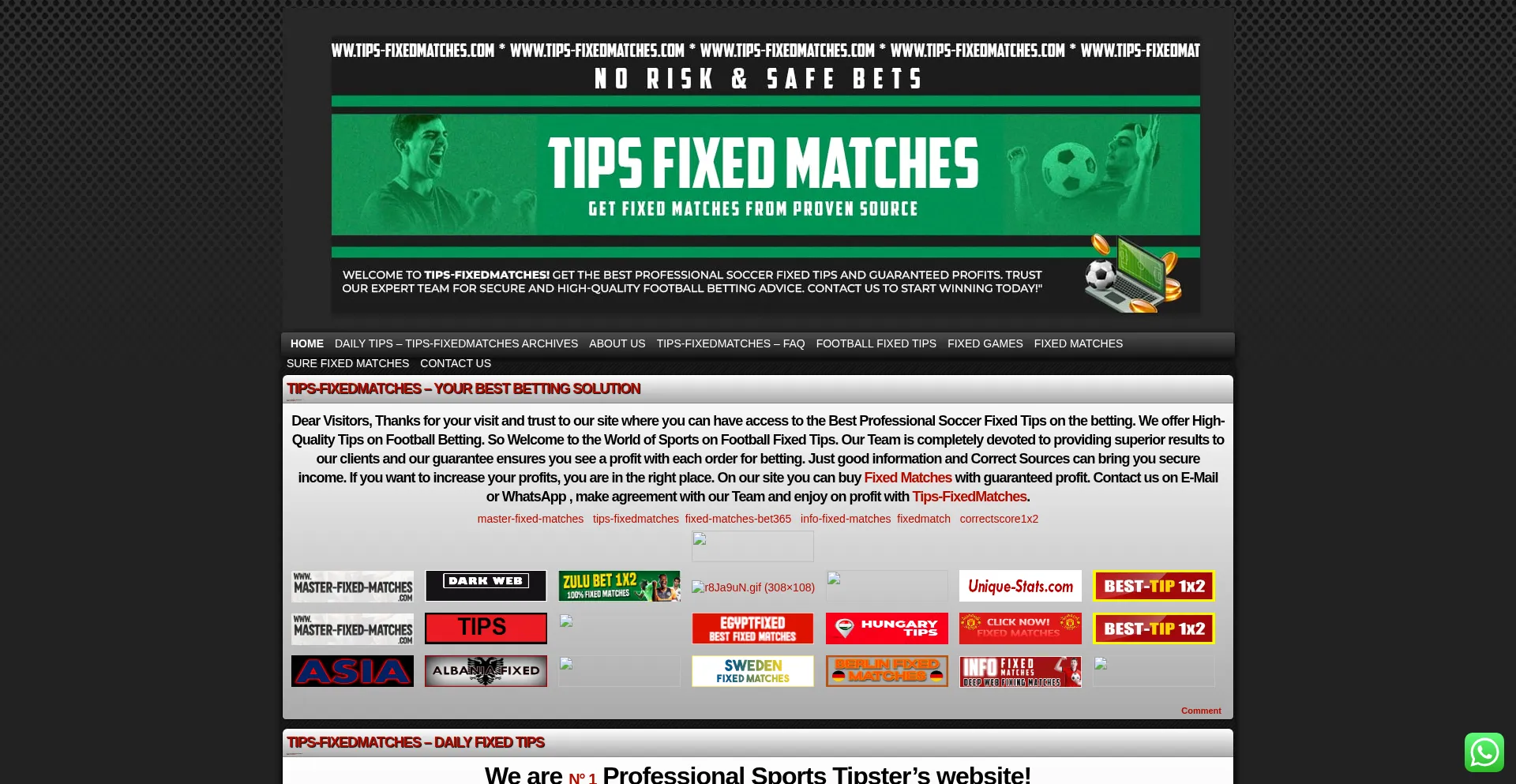 Tips-fixedmatches.com é Seguro e Confiável?