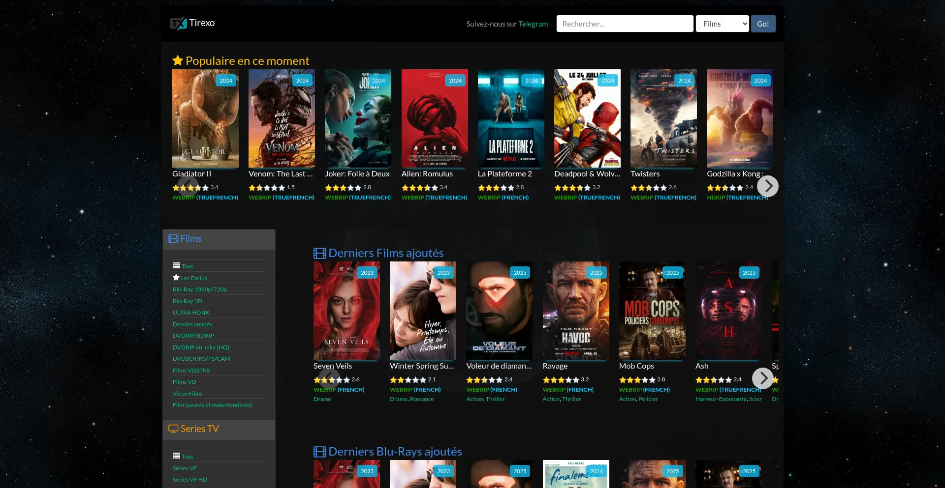 Website screenshot of Tirexo.beer