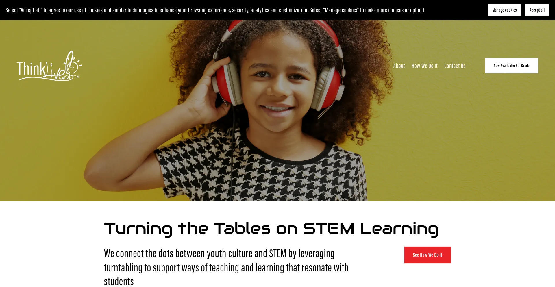Website screenshot of Tliveinc.com