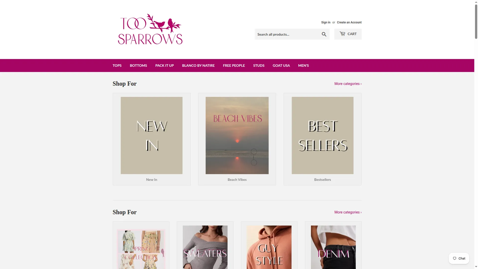 Toosparrows.com