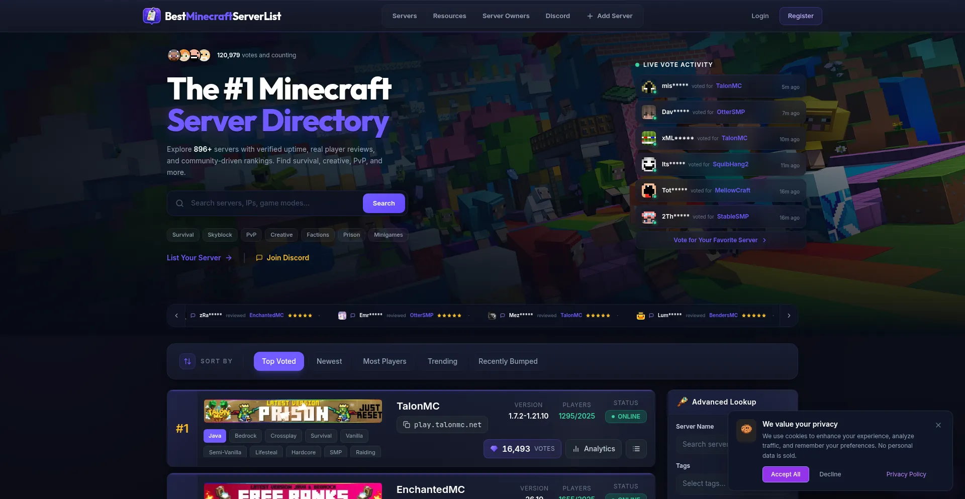 Top100minecraft.com