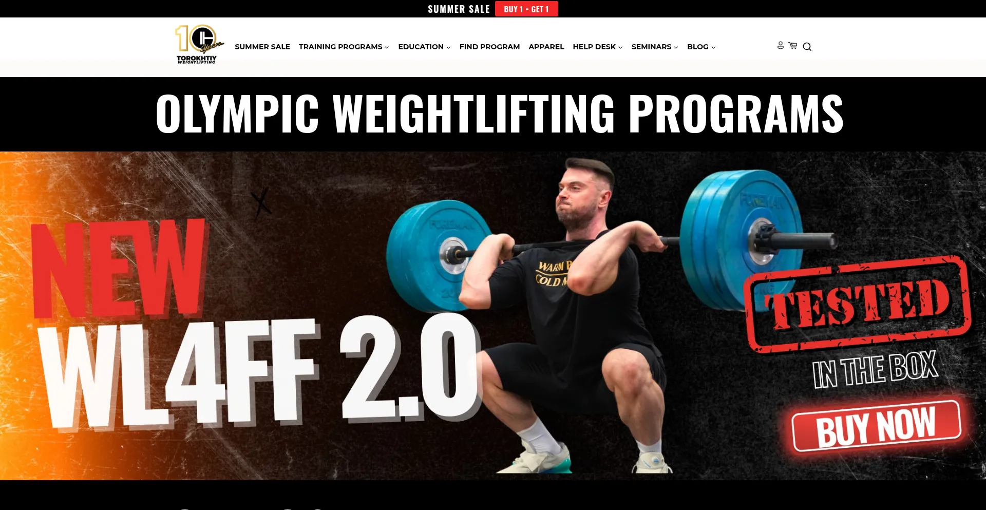 Website screenshot of Torokhtiy.com