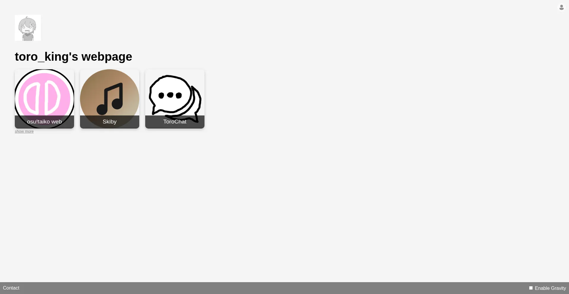 Website screenshot of Toroking.top