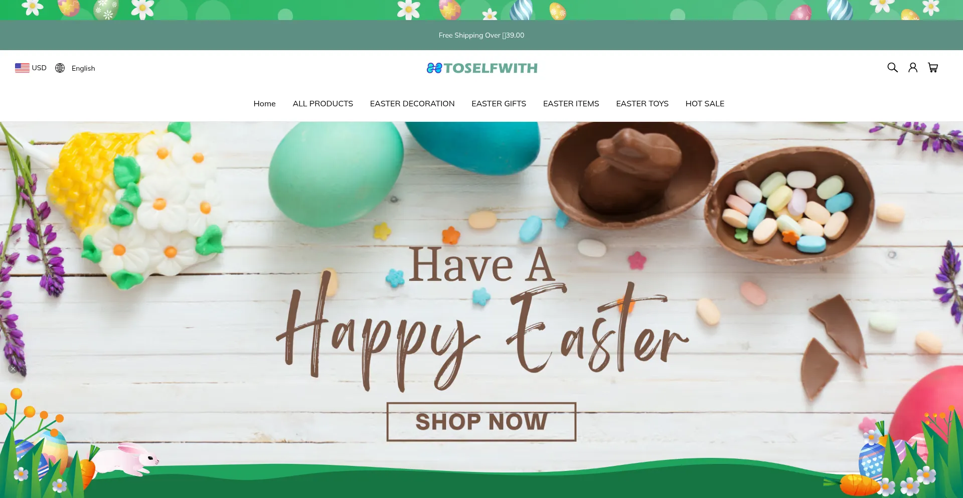 Website screenshot of Toselfwith.com