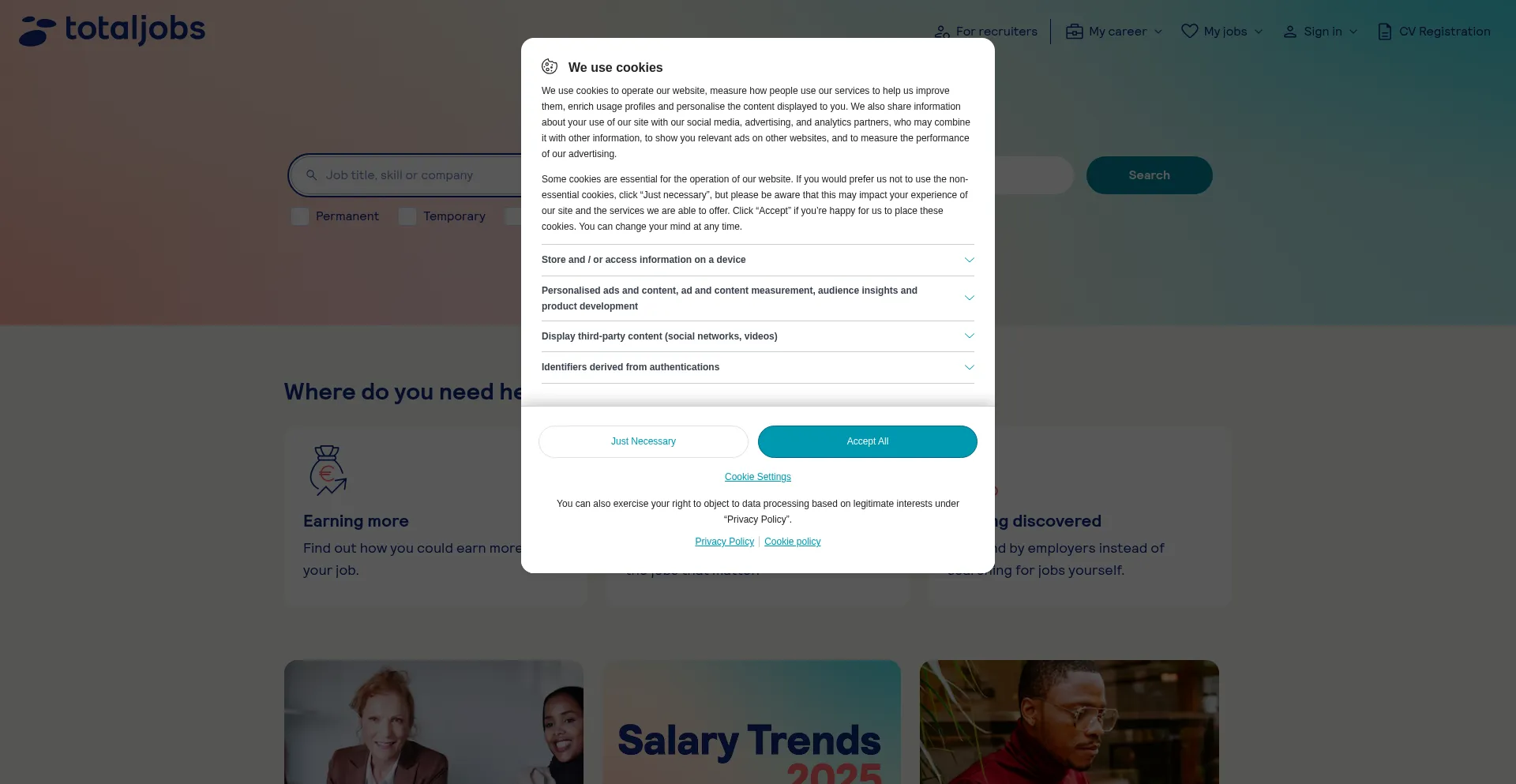Totaljobs.com Screenshot