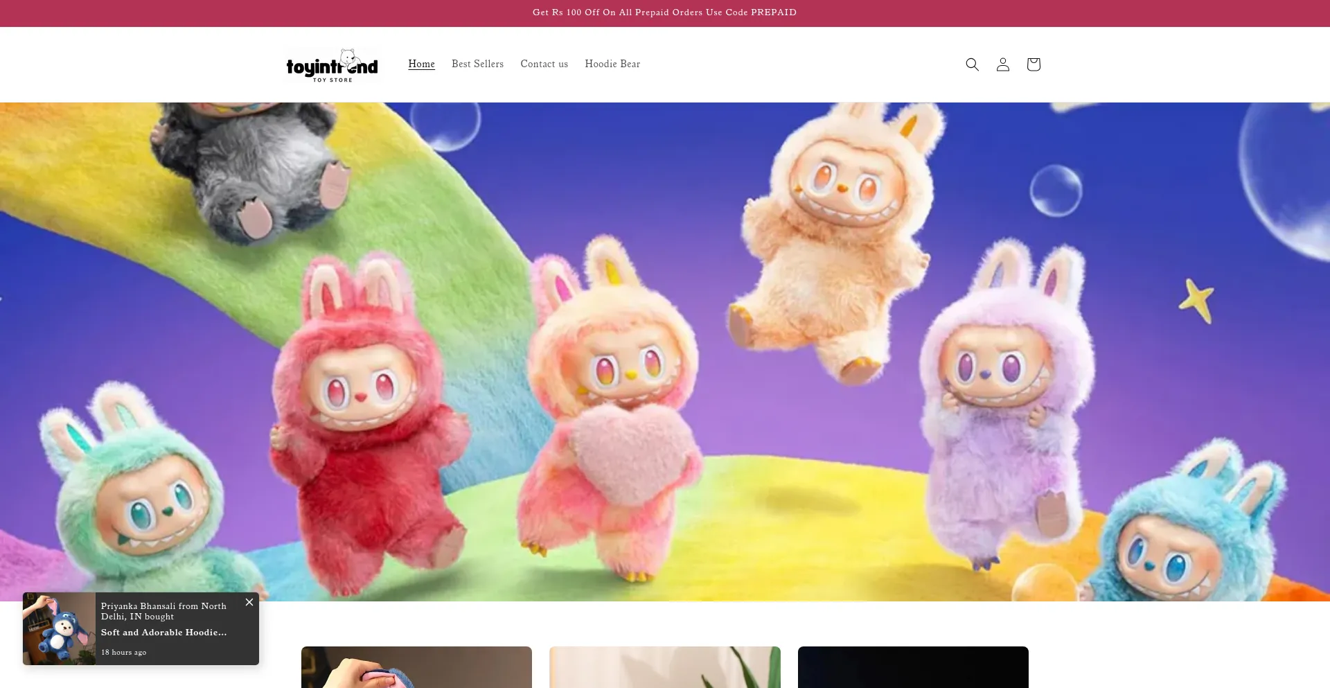 Website screenshot of Toyintrend.com