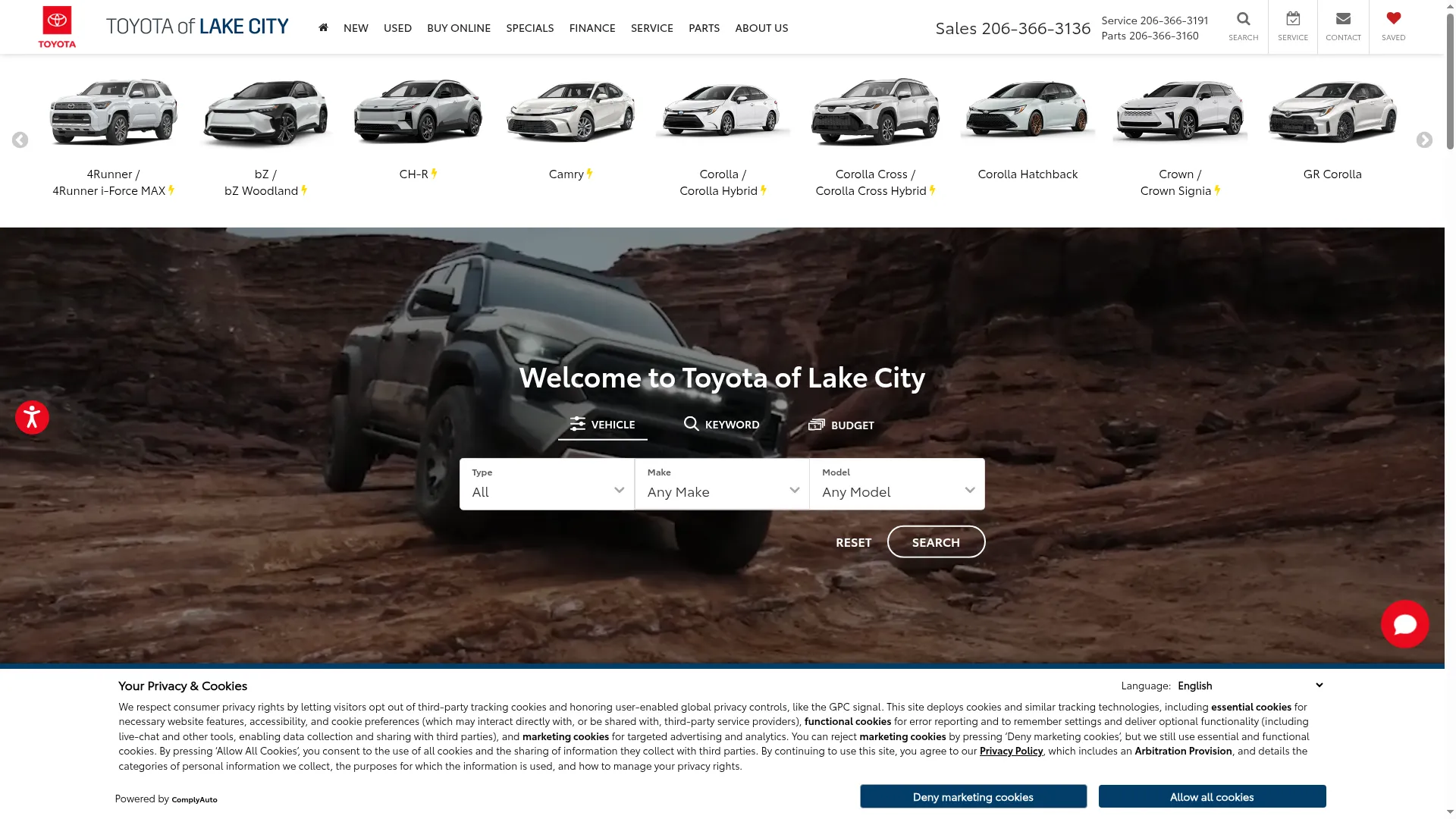 Toyotaoflakecity.net