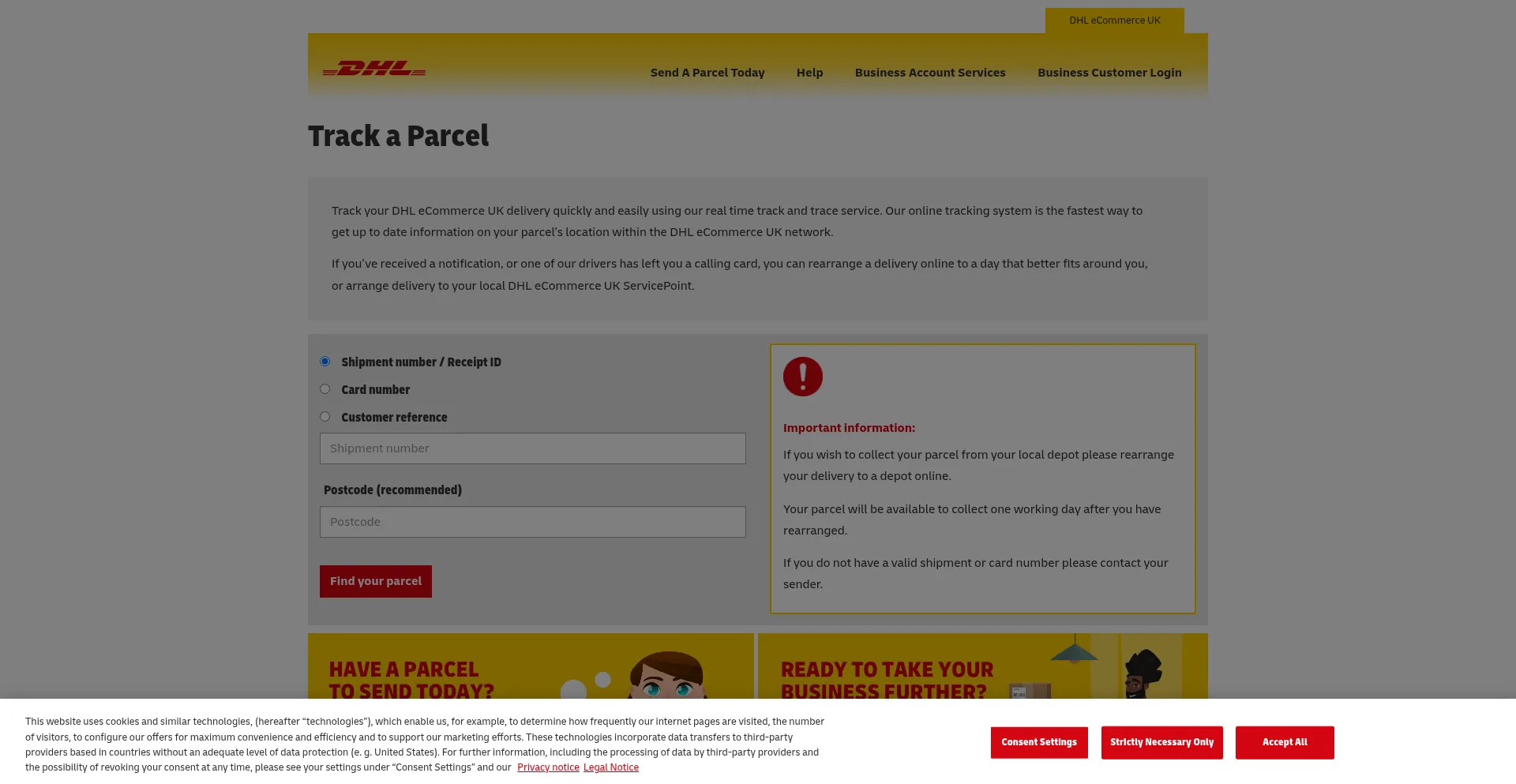 Track.dhlparcel.co.uk