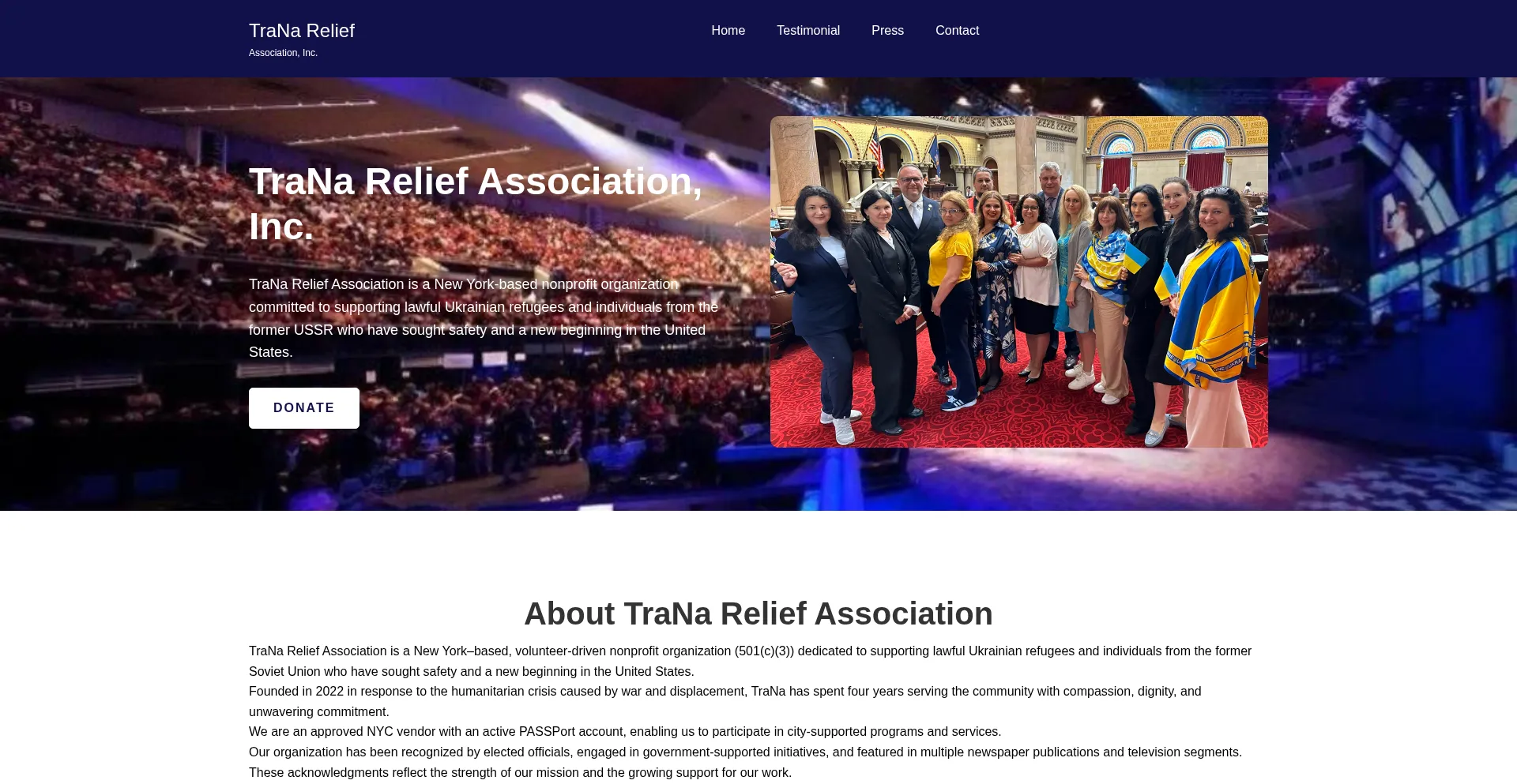 Tranarelief.org