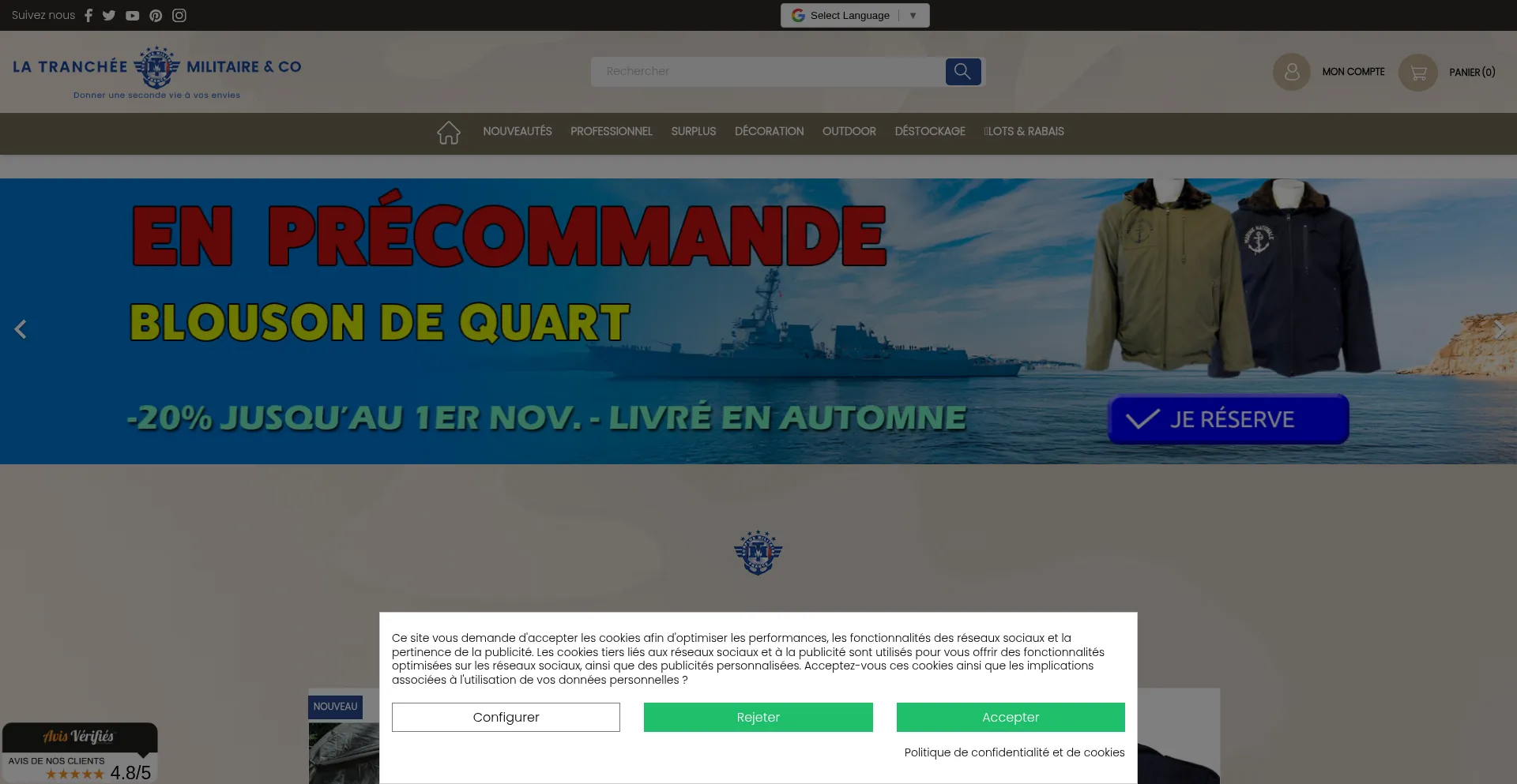 Trancheemilitaire.com é Seguro e Confiável?