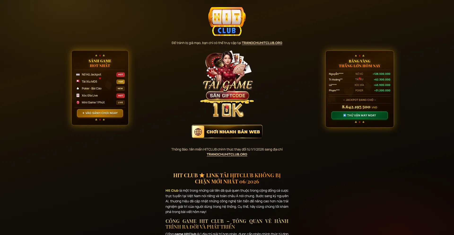 Trangchuhitclub.org