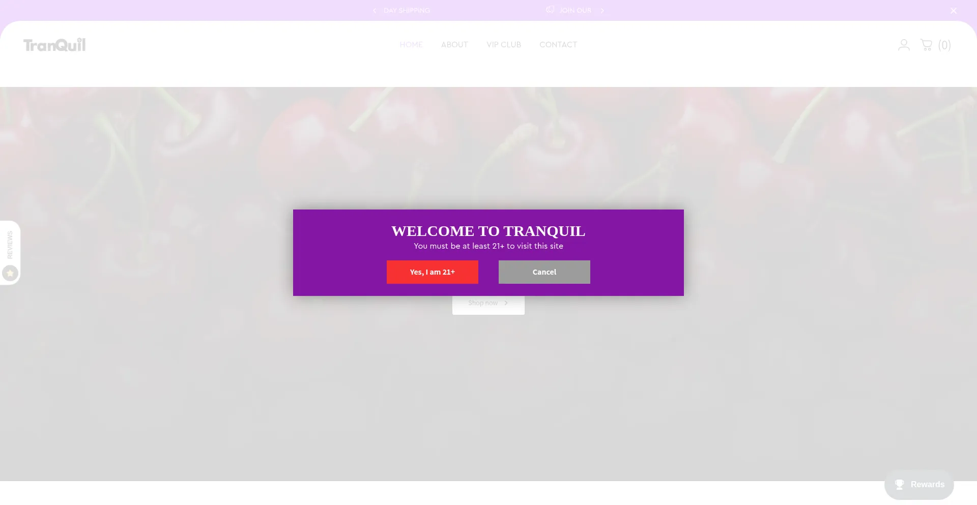 Tranquilclub.com Screenshot