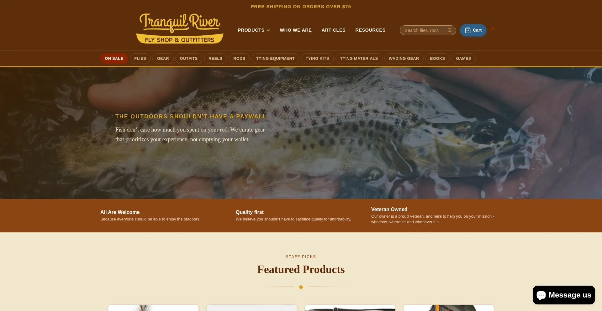 Tranquilriverflyshop.com