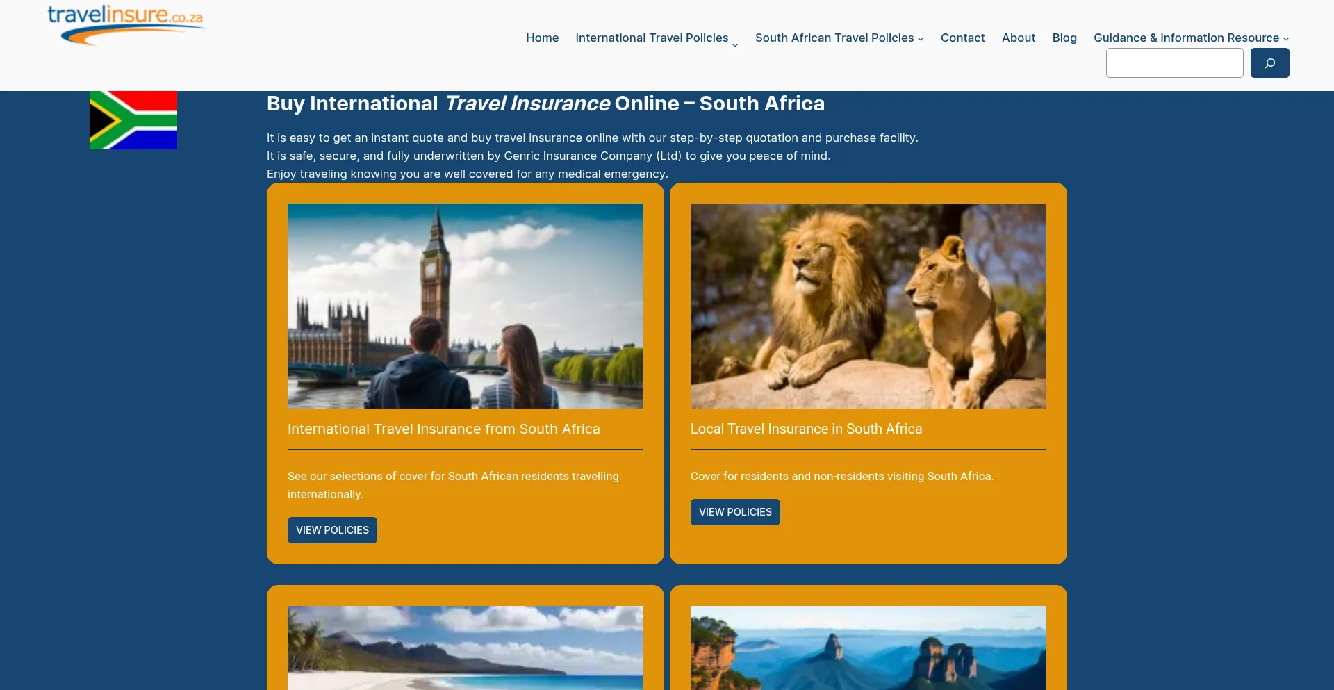 Travelinsure.co.za é Seguro e Confiável?