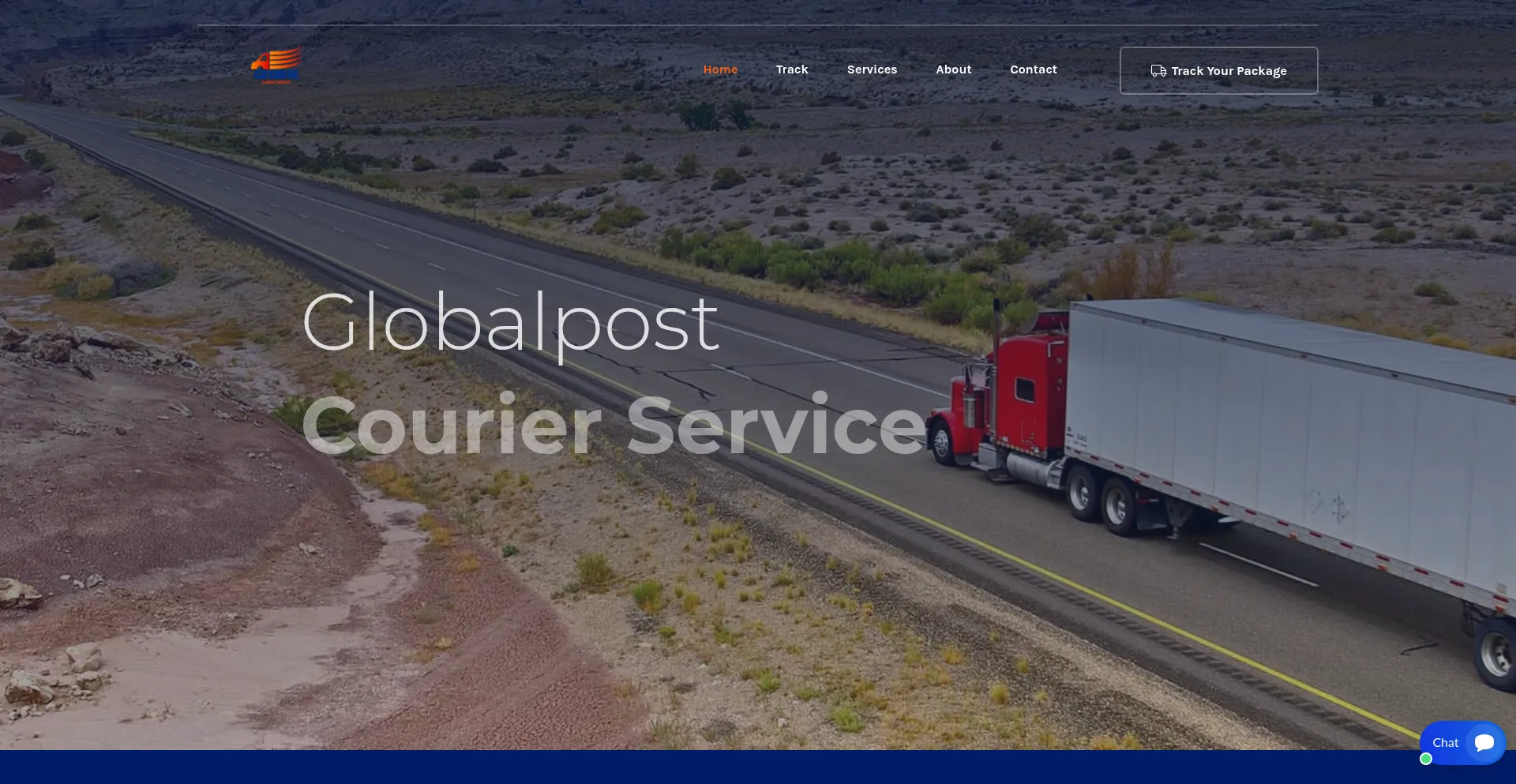 Website screenshot of Treasureglobalpostalshipping.ltd