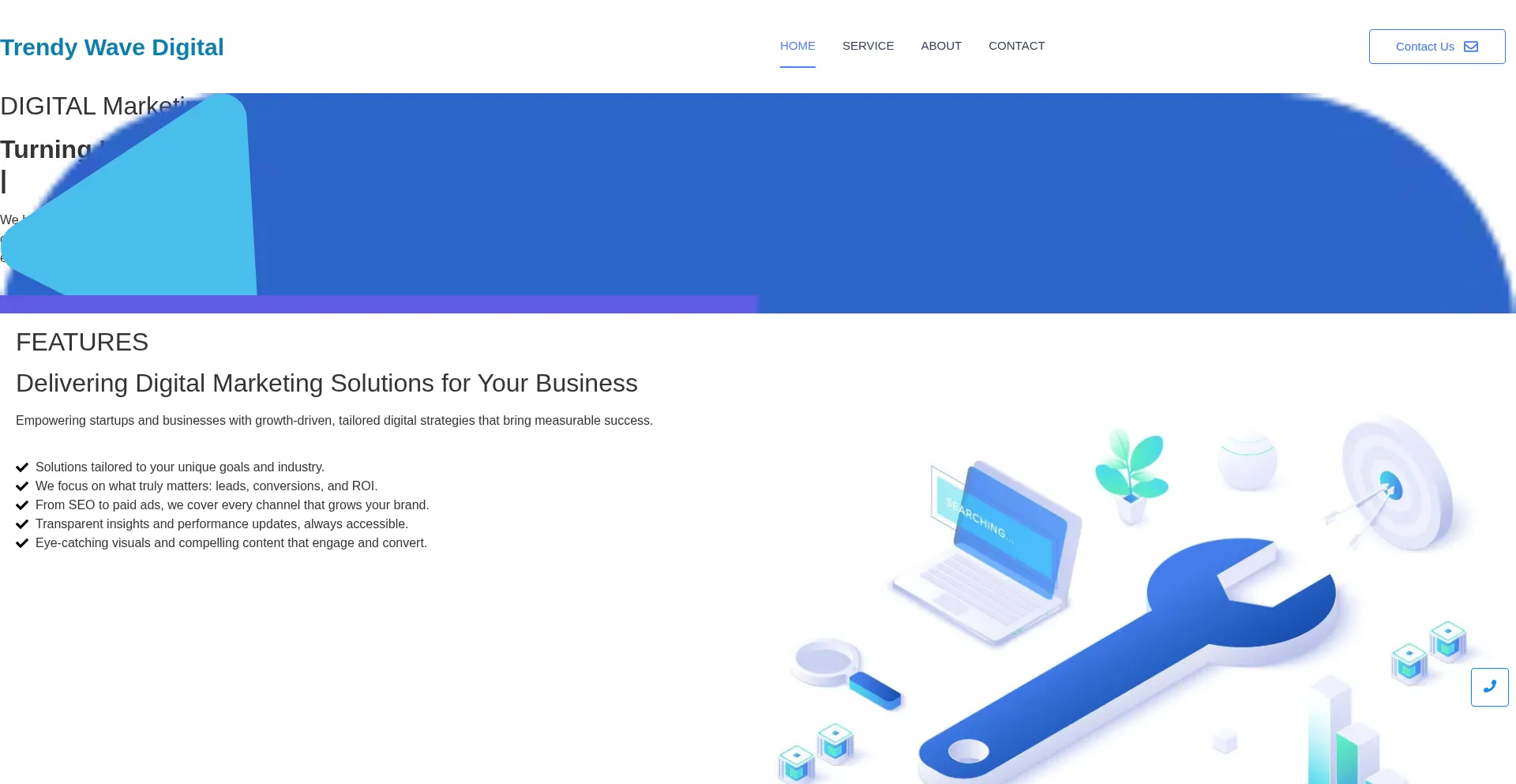 Trendywavedigital.com Screenshot