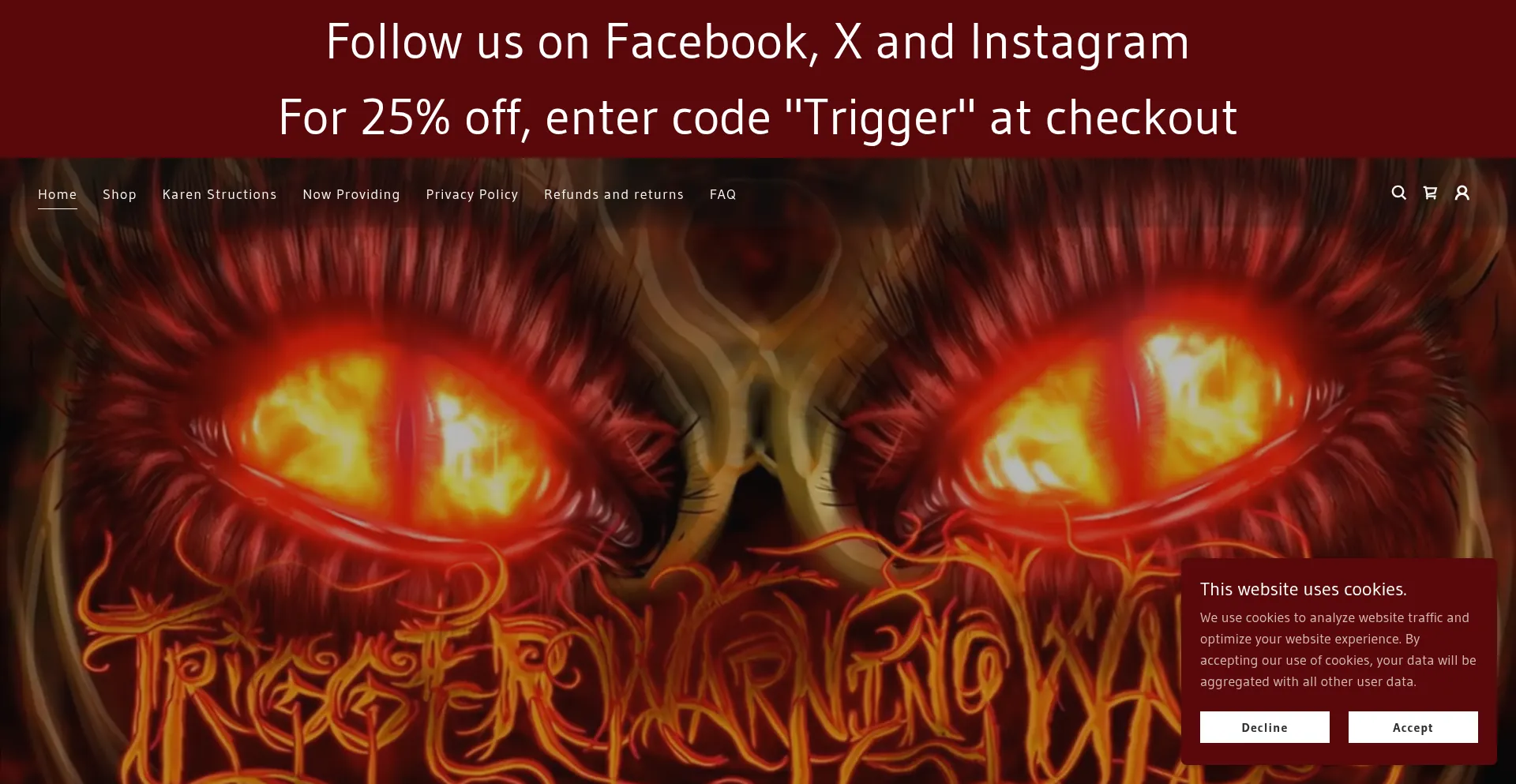 Triggerwarningwares.com