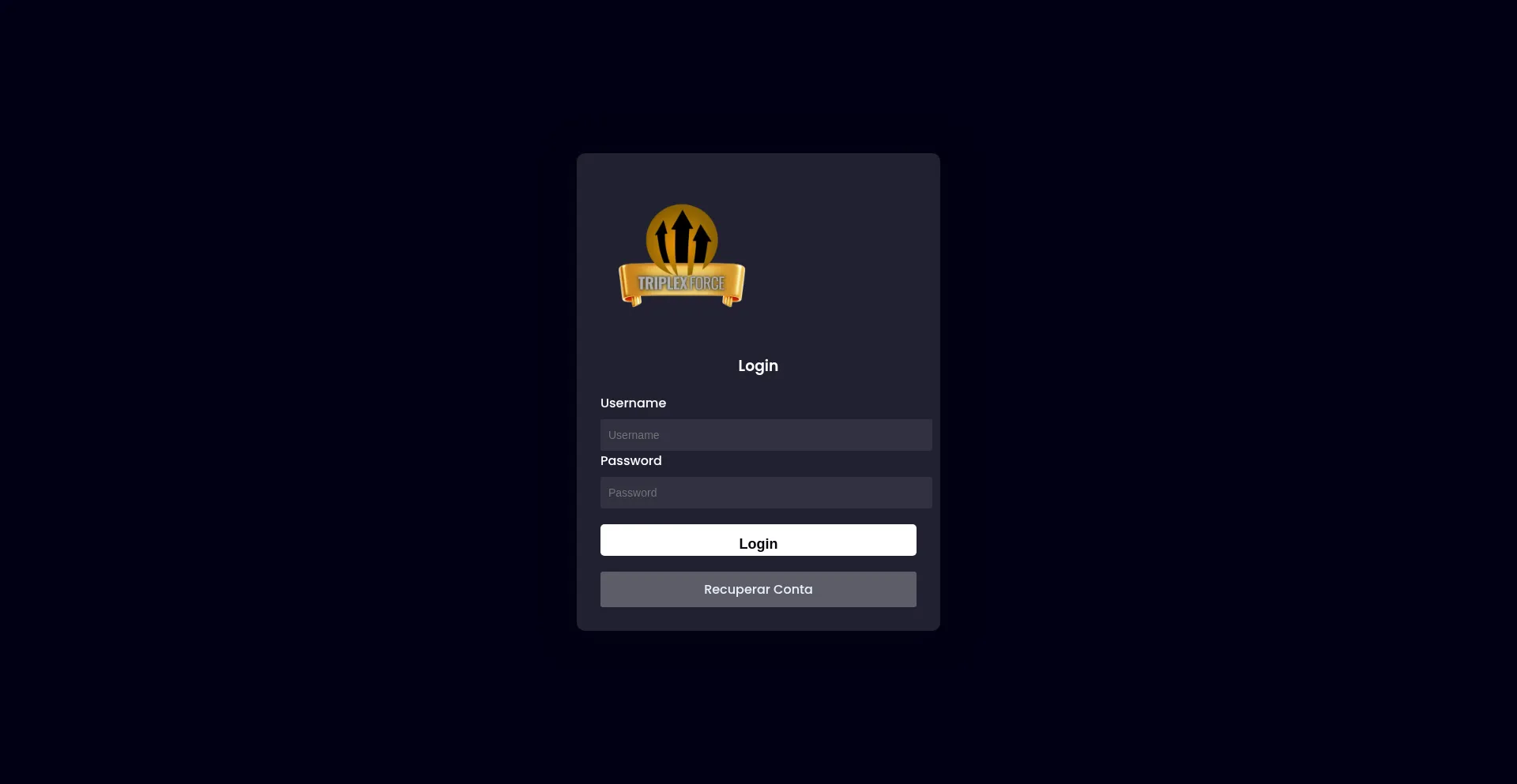 Website screenshot of Triplexforce.top