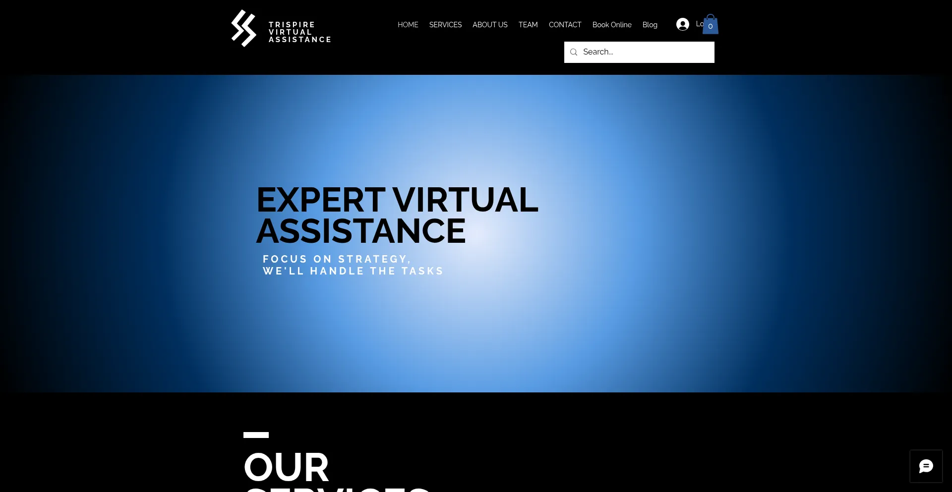Website screenshot of Trispireva.com